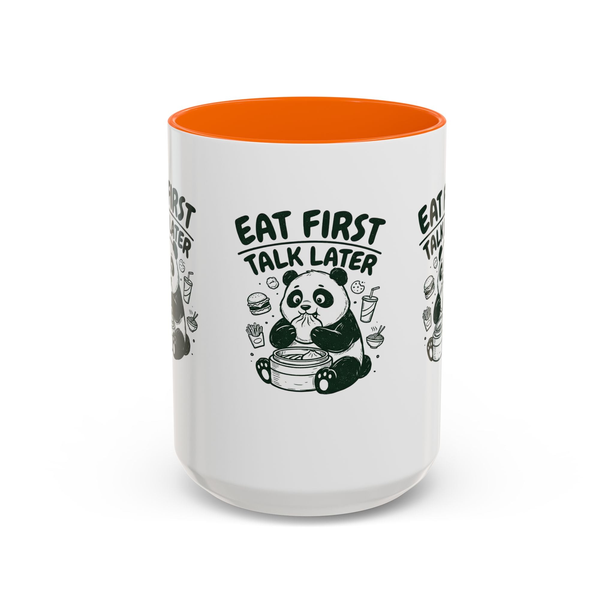 Eat First Talk Later Panda Coffee Mug (11/15oz)
