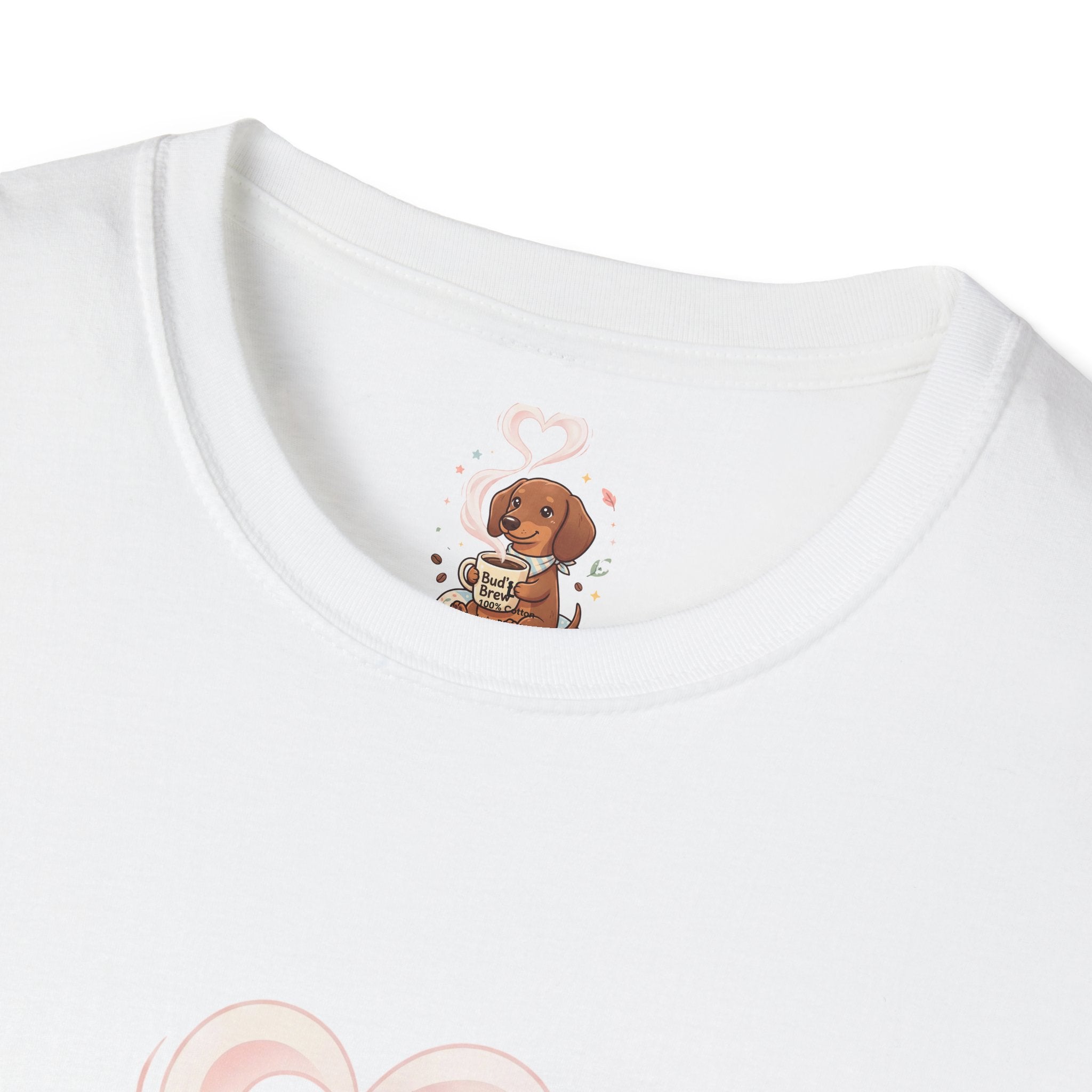 )  Cute Dachshund Coffee Lover T-Shirt – Bud’s Brew Puppy Shirt | Funny Dog Lover Gift | Coffee Lover Graphic Tee
