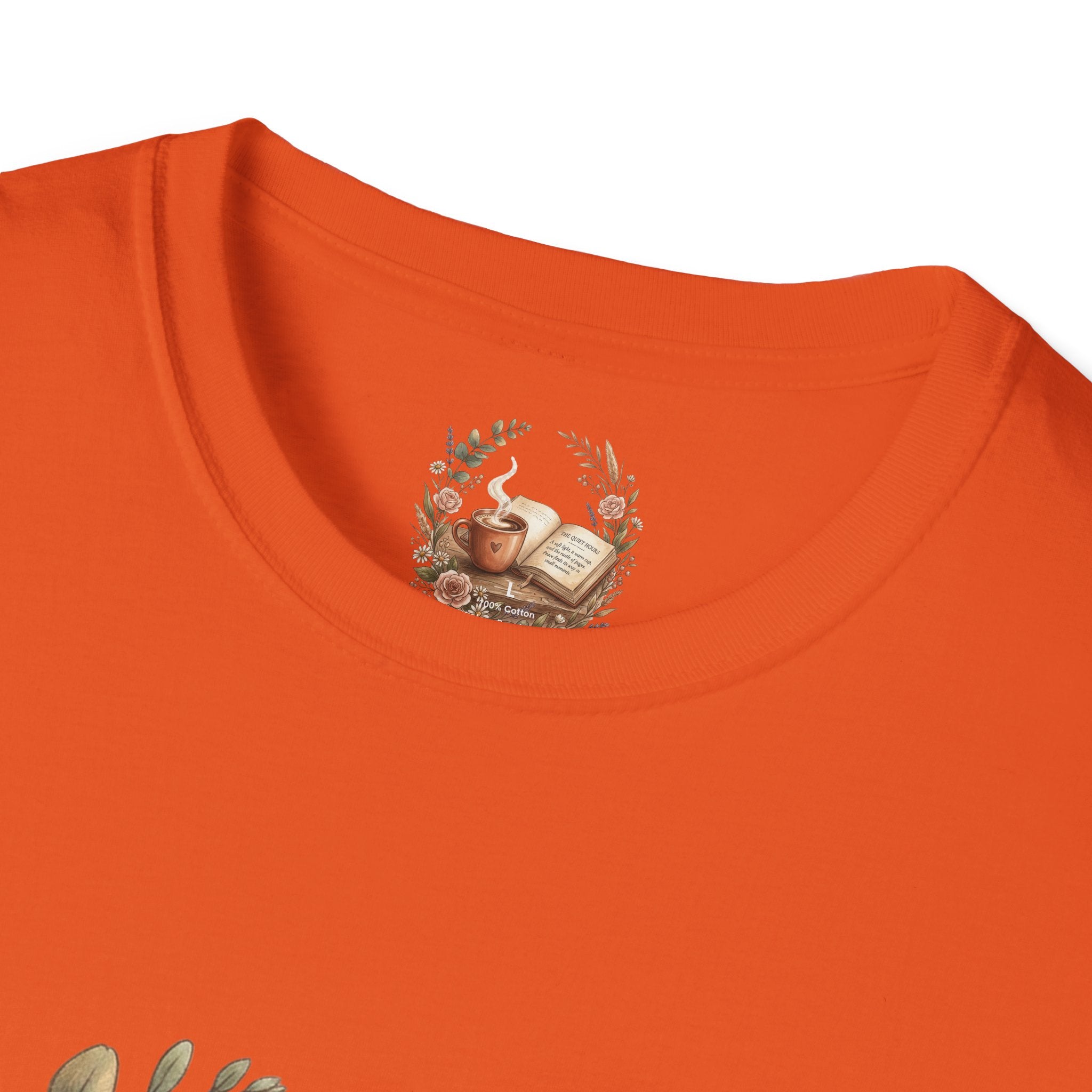 Coffee & Books Aesthetic T-Shirt – Vintage Floral Reading Lover Gift