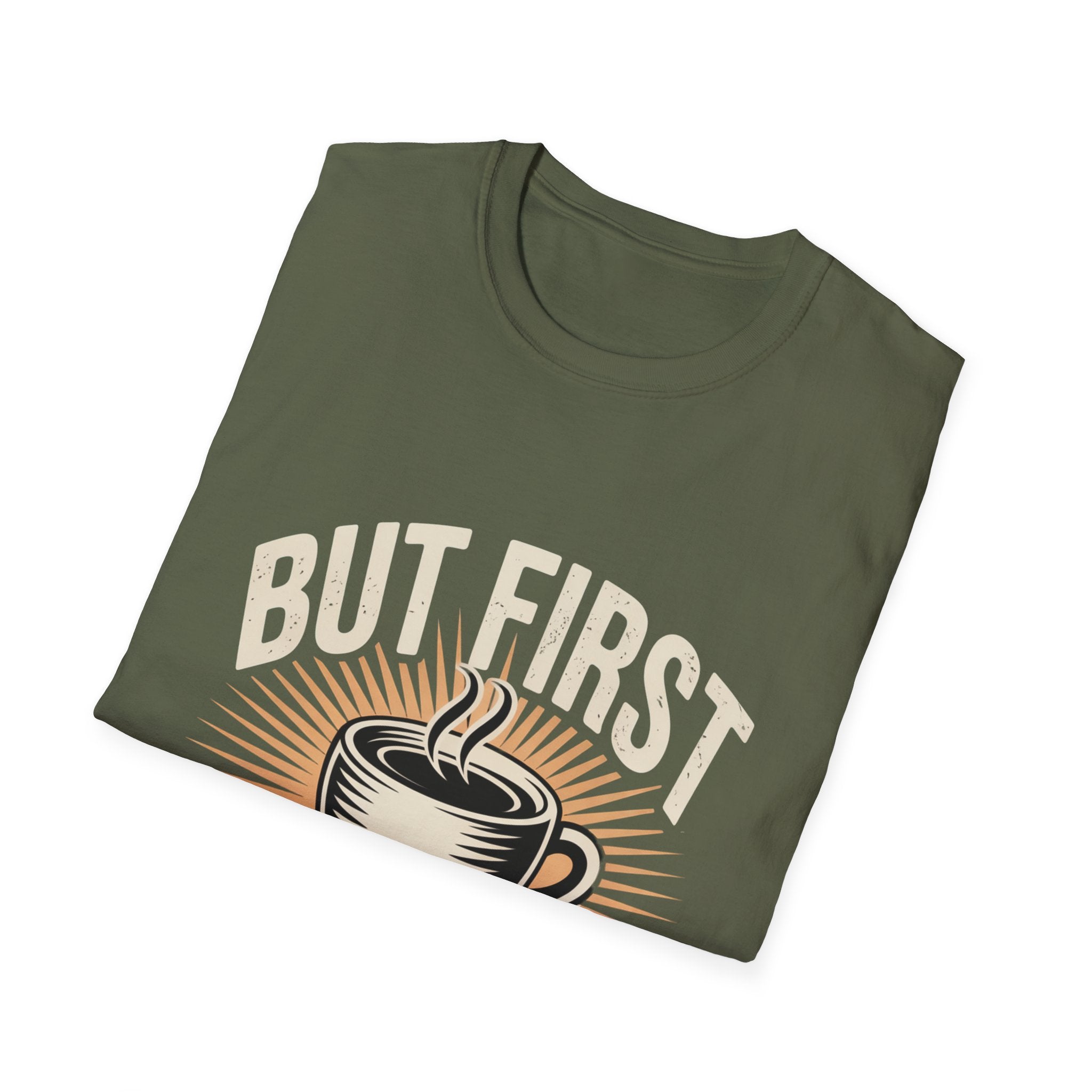 But First Coffee T-Shirt — Vintage Coffee Cup Graphic Tee