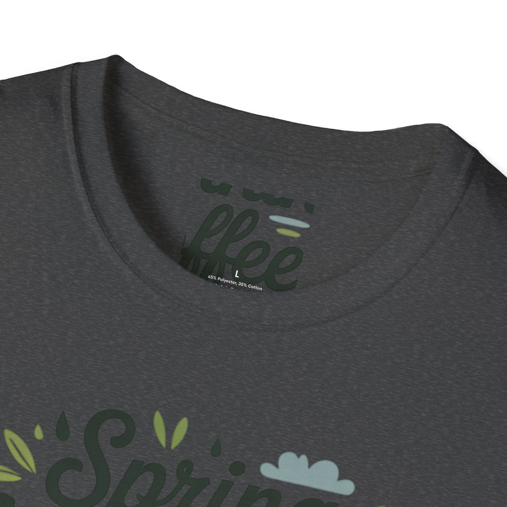 Dachshund Dog Mom T-Shirt — "Spring Mornings, Coffee & My Dachshund"