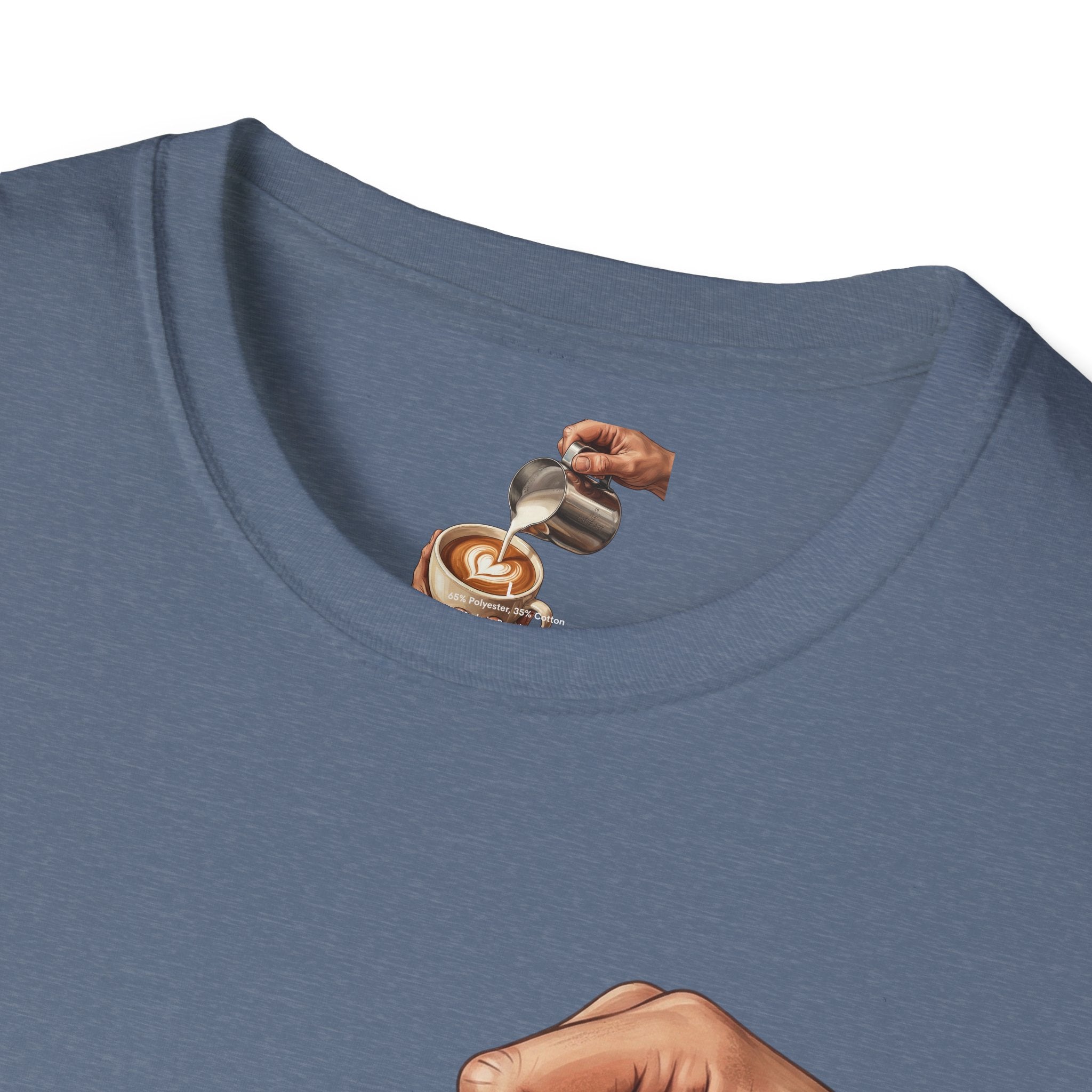 Coffee Lover Latte Art T-Shirt – Stylish Barista Coffee Graphic Tee for Men & Women
