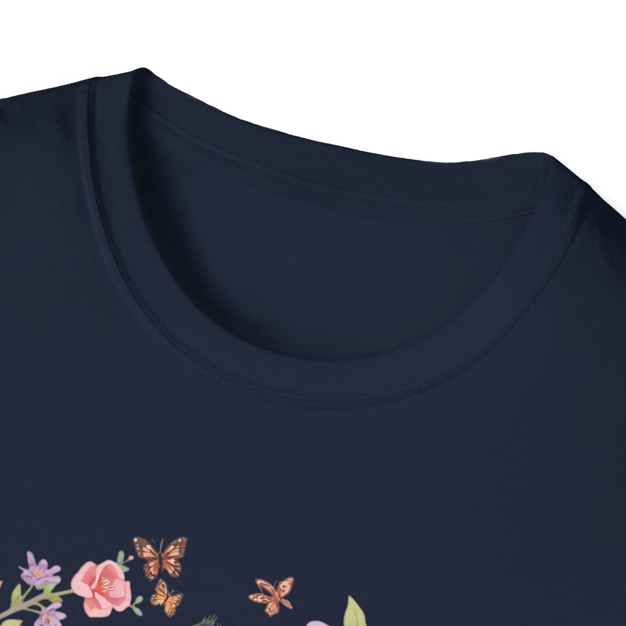 Cat Kittens Floral Wreath T-Shirt — Cute Twins with Gift & Bow