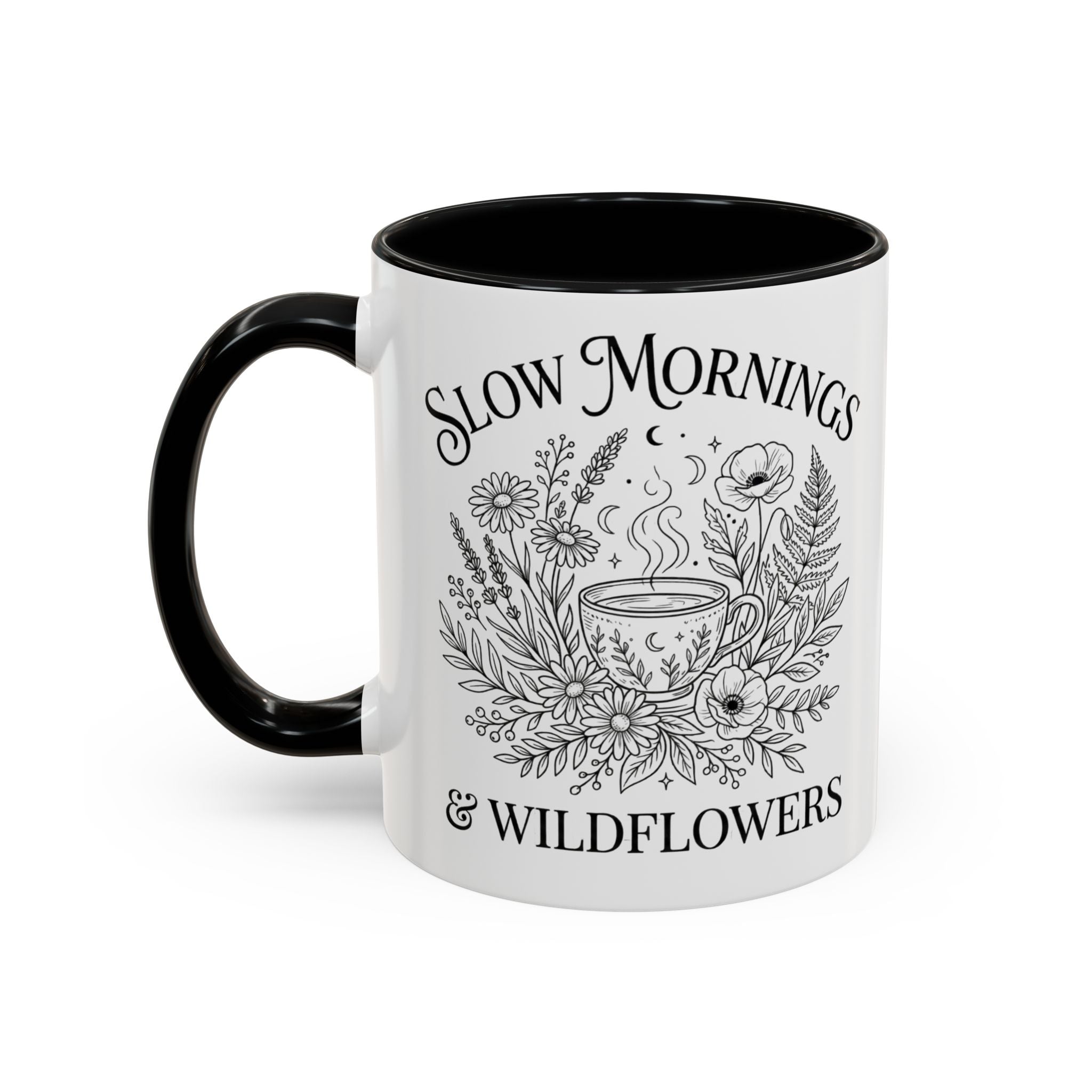 Slow Mornings & Wildflowers Coffee Mug