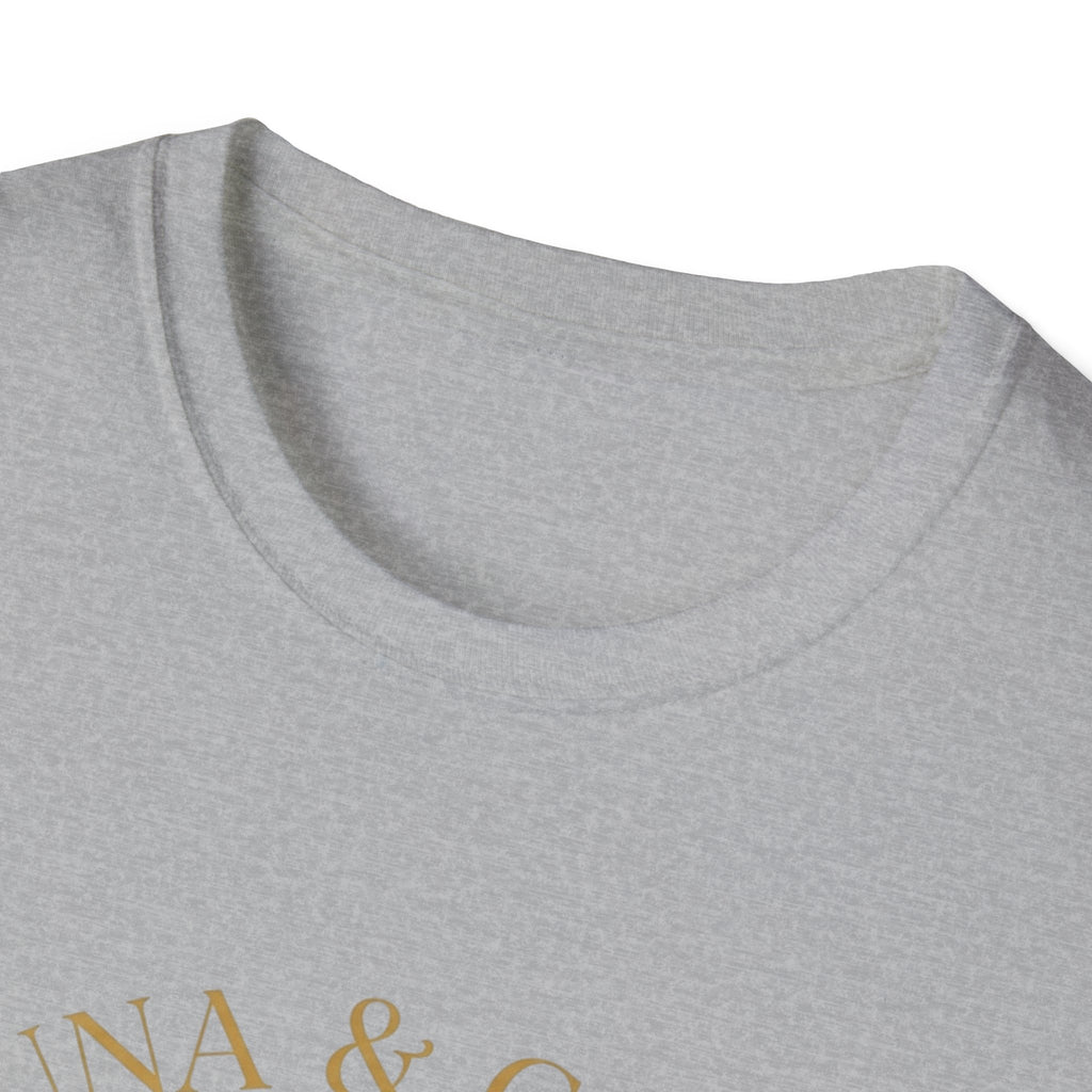 Luna & Gold Lion Moon T-Shirt — Celestial Zodiac Leo Graphic Tee
