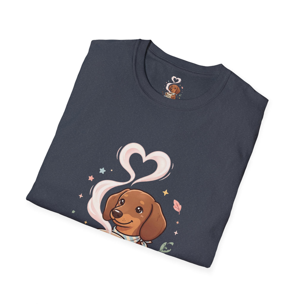 )  Cute Dachshund Coffee Lover T-Shirt – Bud’s Brew Puppy Shirt | Funny Dog Lover Gift | Coffee Lover Graphic Tee