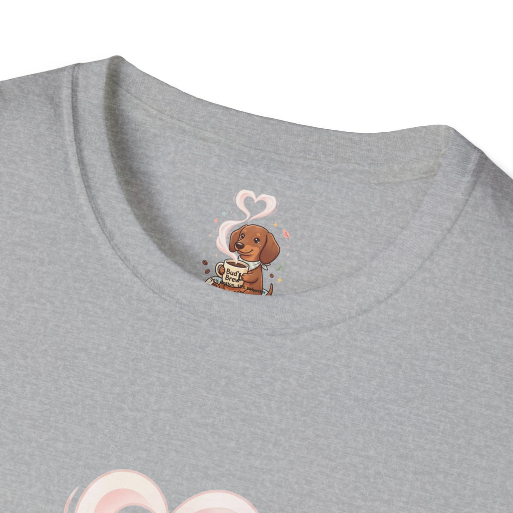 )  Cute Dachshund Coffee Lover T-Shirt – Bud’s Brew Puppy Shirt | Funny Dog Lover Gift | Coffee Lover Graphic Tee