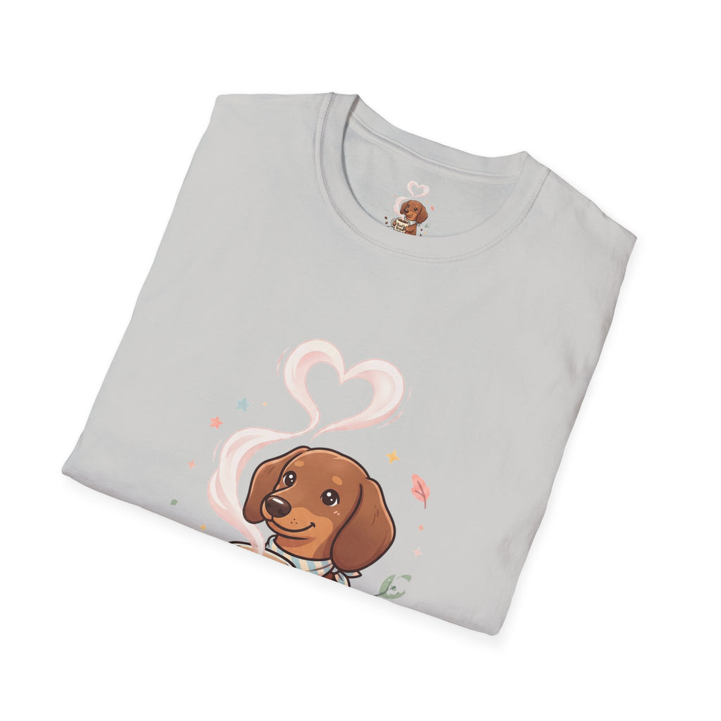 )  Cute Dachshund Coffee Lover T-Shirt – Bud’s Brew Puppy Shirt | Funny Dog Lover Gift | Coffee Lover Graphic Tee