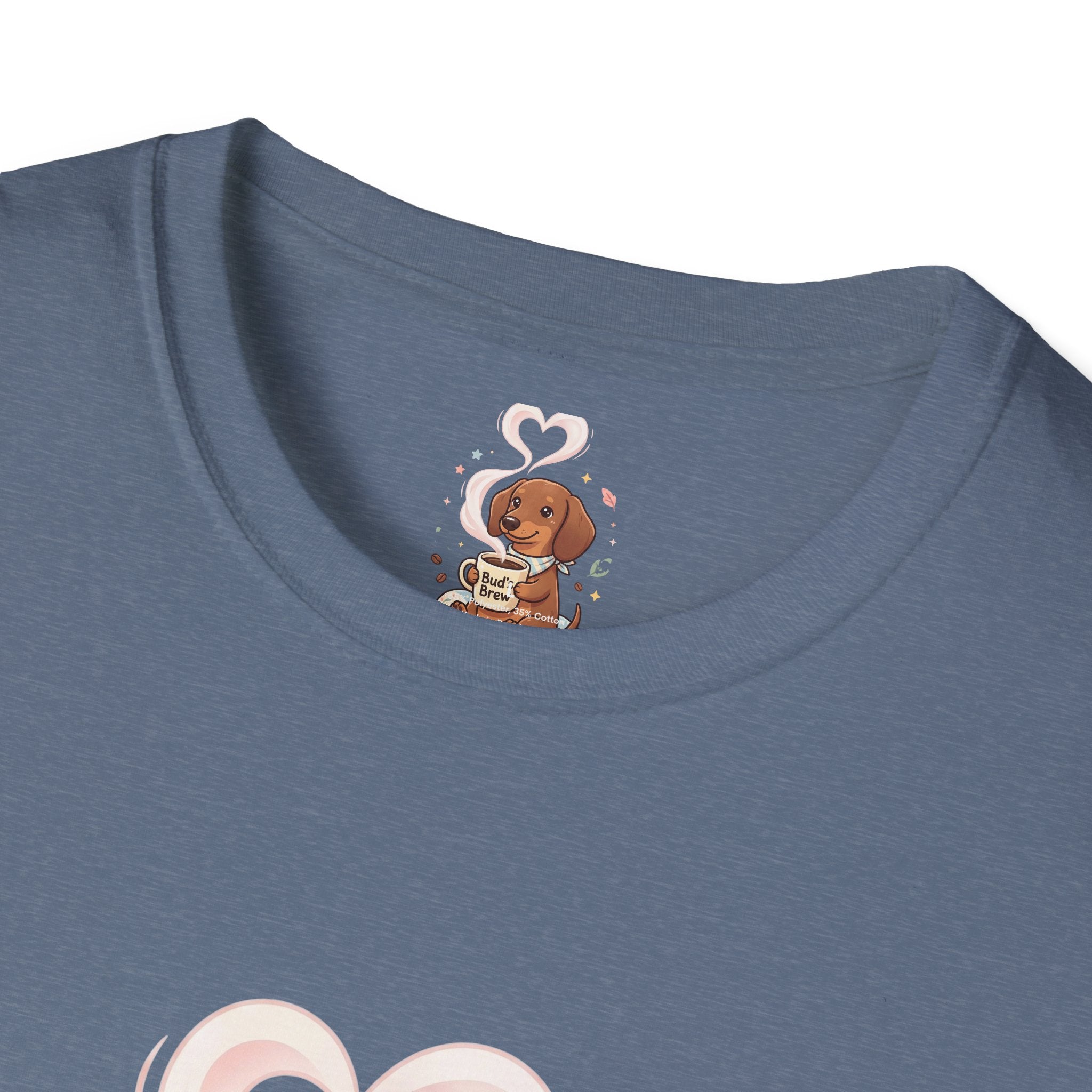 )  Cute Dachshund Coffee Lover T-Shirt – Bud’s Brew Puppy Shirt | Funny Dog Lover Gift | Coffee Lover Graphic Tee