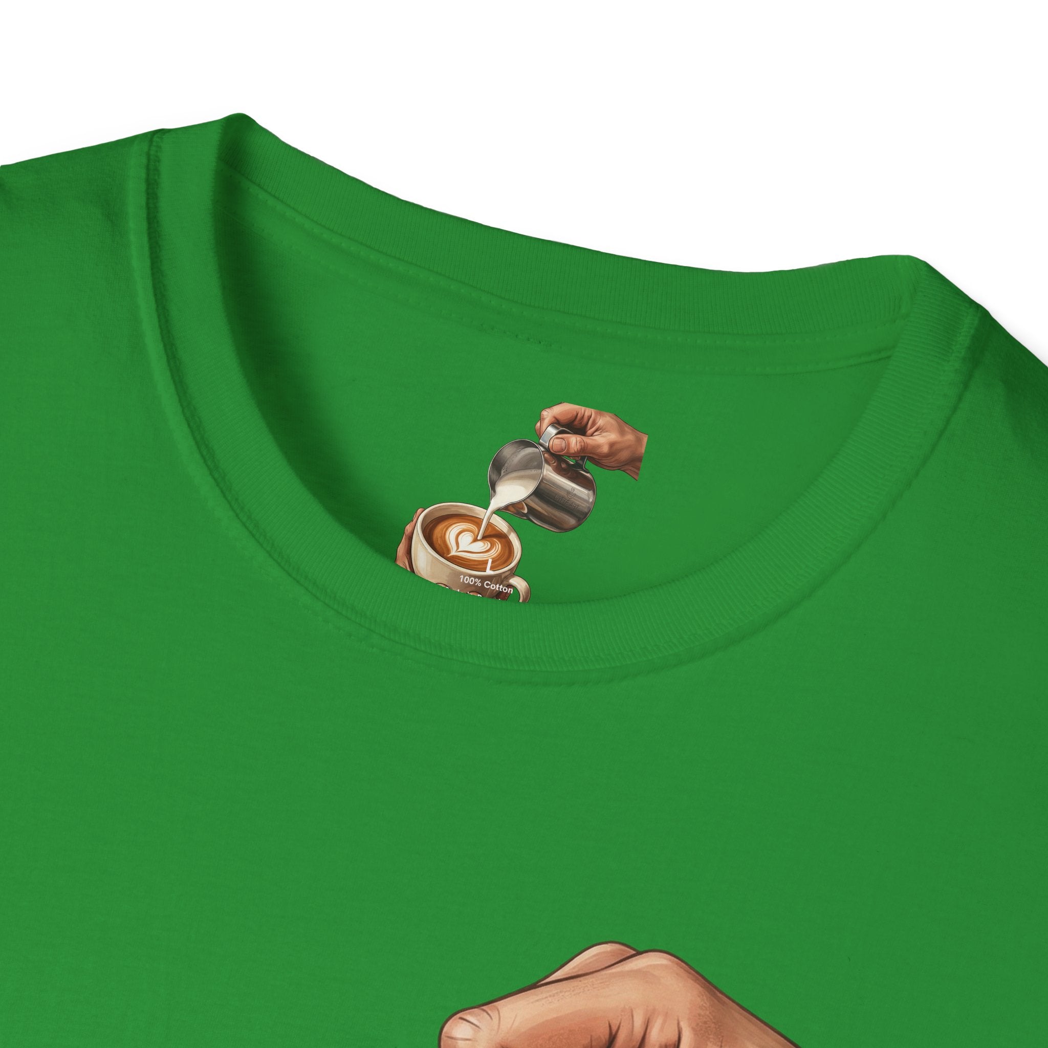 Coffee Lover Latte Art T-Shirt – Stylish Barista Coffee Graphic Tee for Men & Women