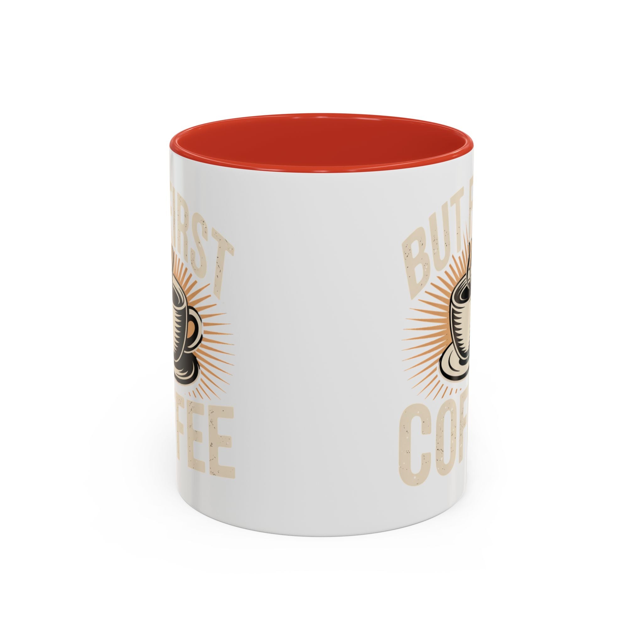 But First Coffee Accent Mug - Retro Coffee Cup 11/15oz