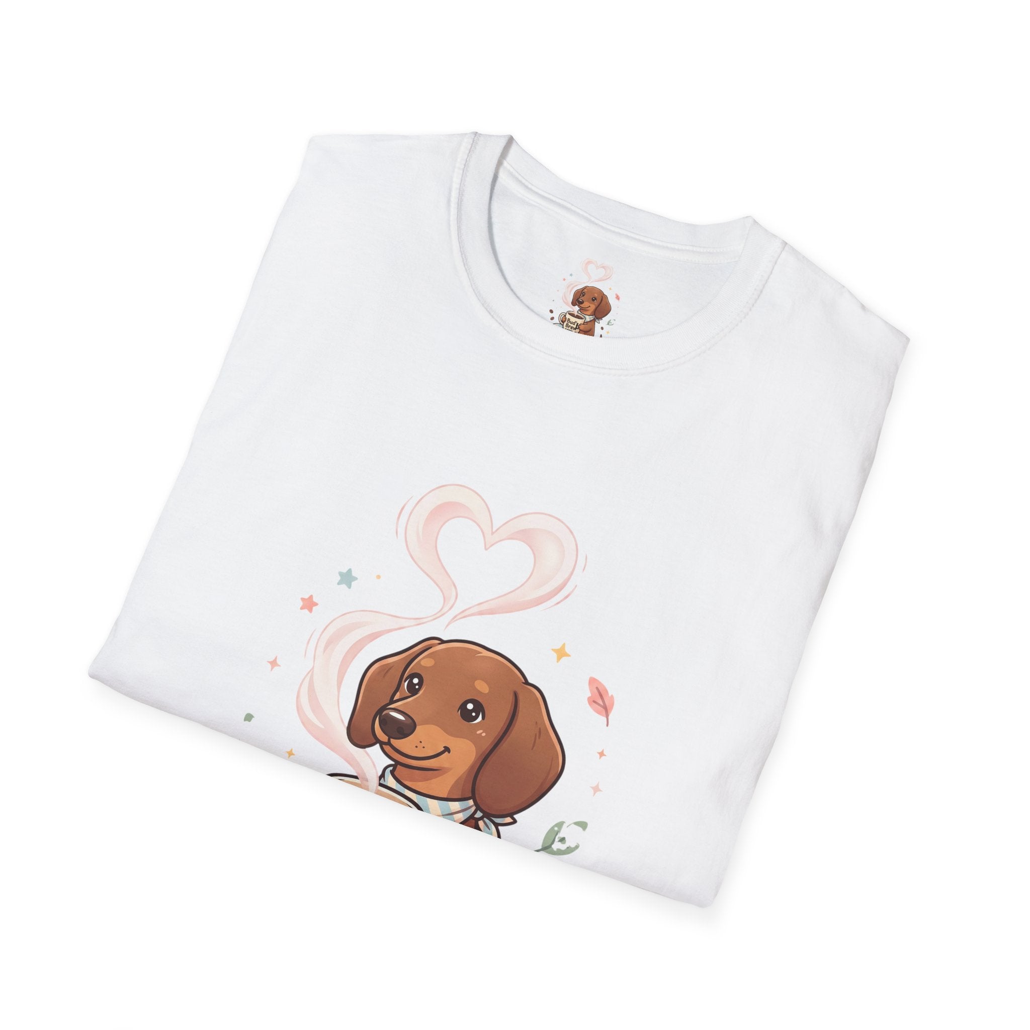 )  Cute Dachshund Coffee Lover T-Shirt – Bud’s Brew Puppy Shirt | Funny Dog Lover Gift | Coffee Lover Graphic Tee