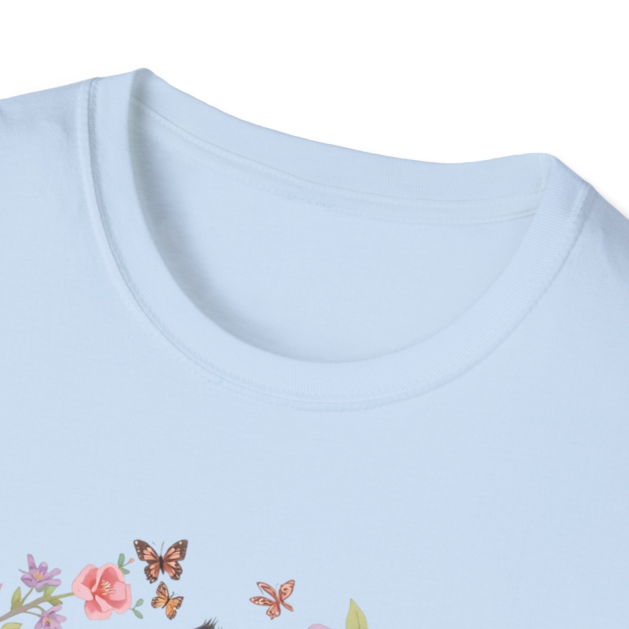 Cat Kittens Floral Wreath T-Shirt — Cute Twins with Gift & Bow