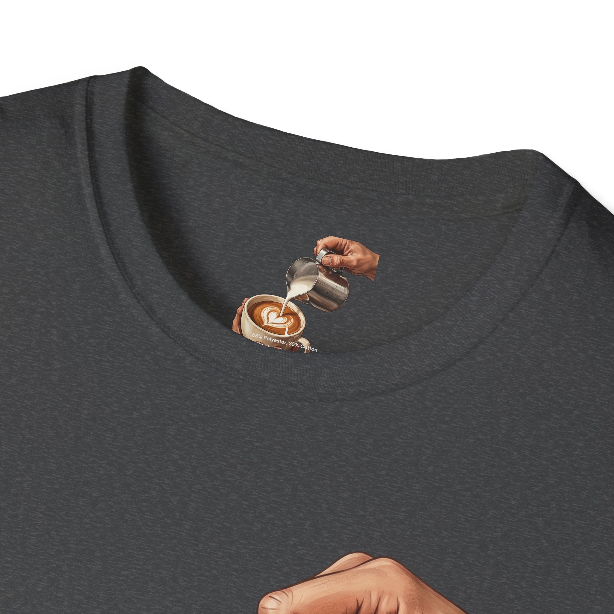 Coffee Lover Latte Art T-Shirt – Stylish Barista Coffee Graphic Tee for Men & Women