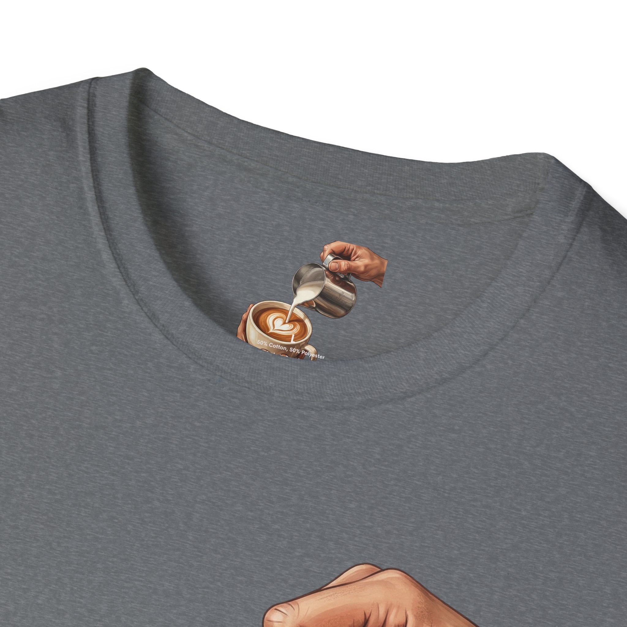 Coffee Lover Latte Art T-Shirt – Stylish Barista Coffee Graphic Tee for Men & Women