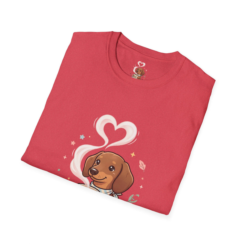 )  Cute Dachshund Coffee Lover T-Shirt – Bud’s Brew Puppy Shirt | Funny Dog Lover Gift | Coffee Lover Graphic Tee