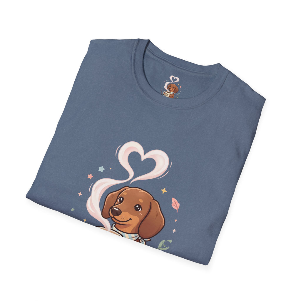 )  Cute Dachshund Coffee Lover T-Shirt – Bud’s Brew Puppy Shirt | Funny Dog Lover Gift | Coffee Lover Graphic Tee