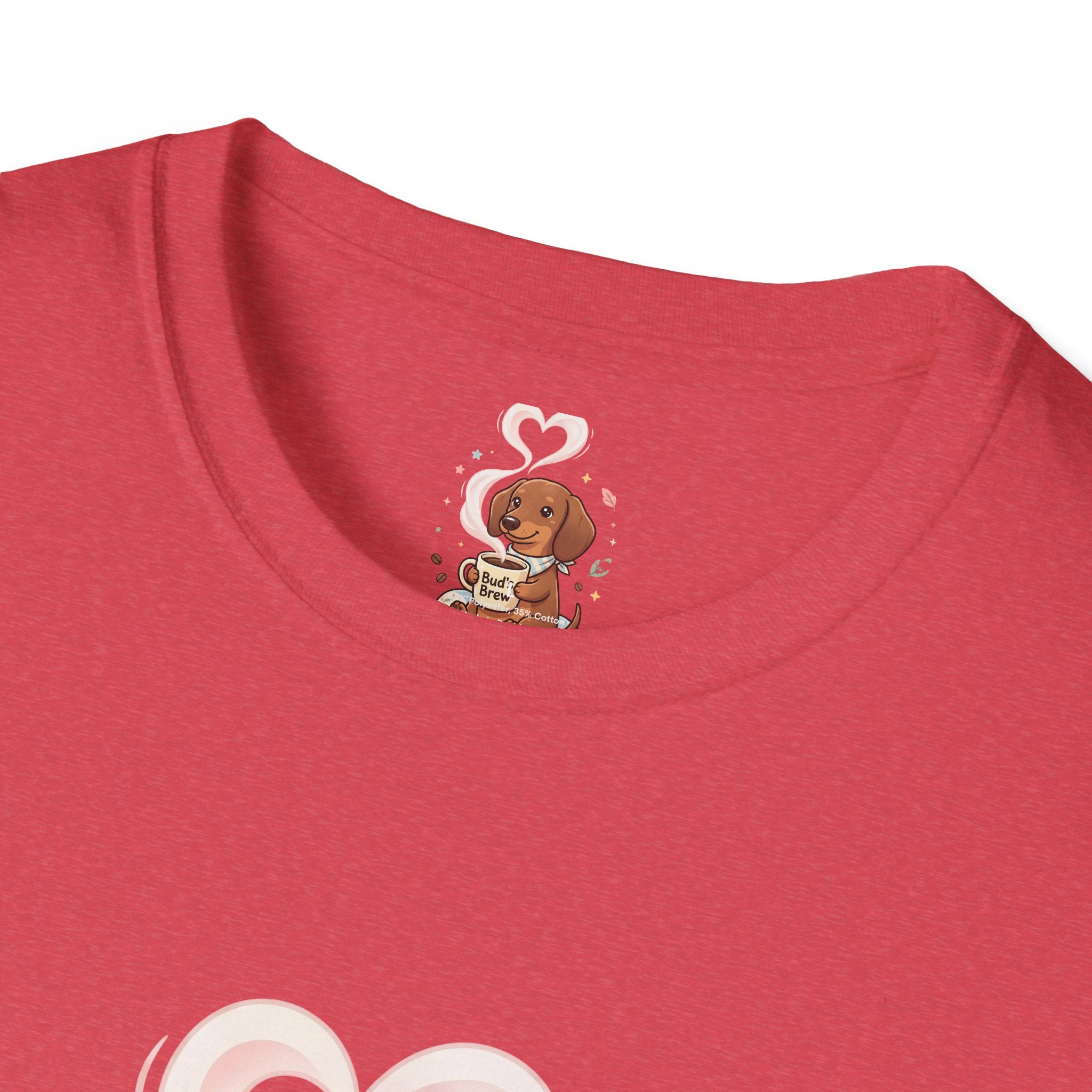 )  Cute Dachshund Coffee Lover T-Shirt – Bud’s Brew Puppy Shirt | Funny Dog Lover Gift | Coffee Lover Graphic Tee