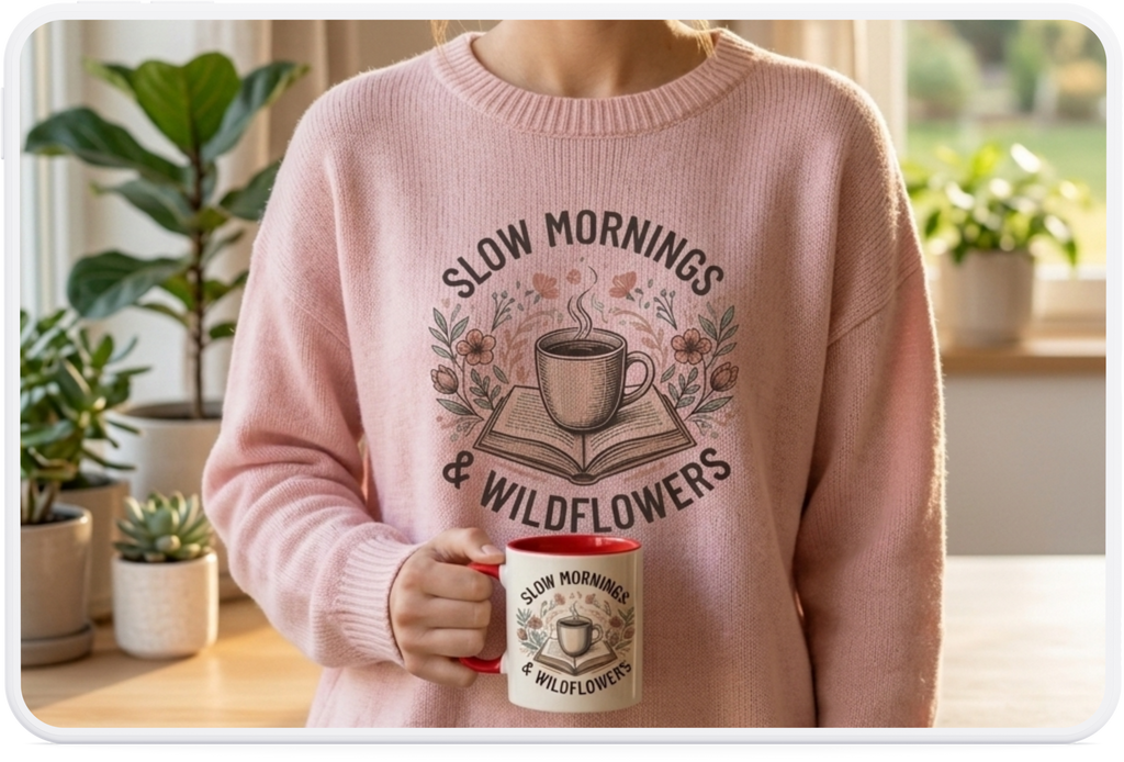 Slow Mornings & Wildflowers Coffee Mug