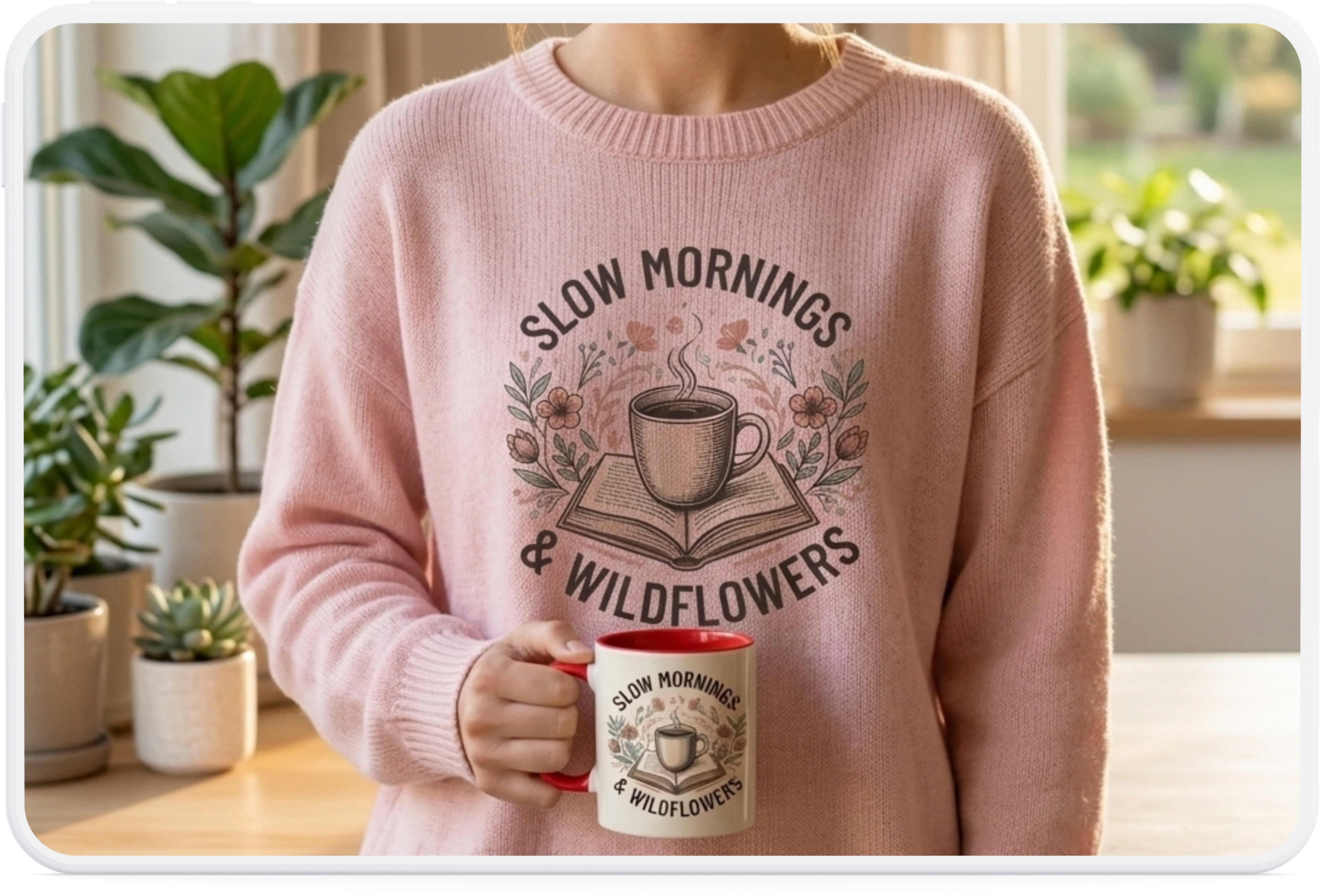 Slow Mornings & Wildflowers Coffee Mug