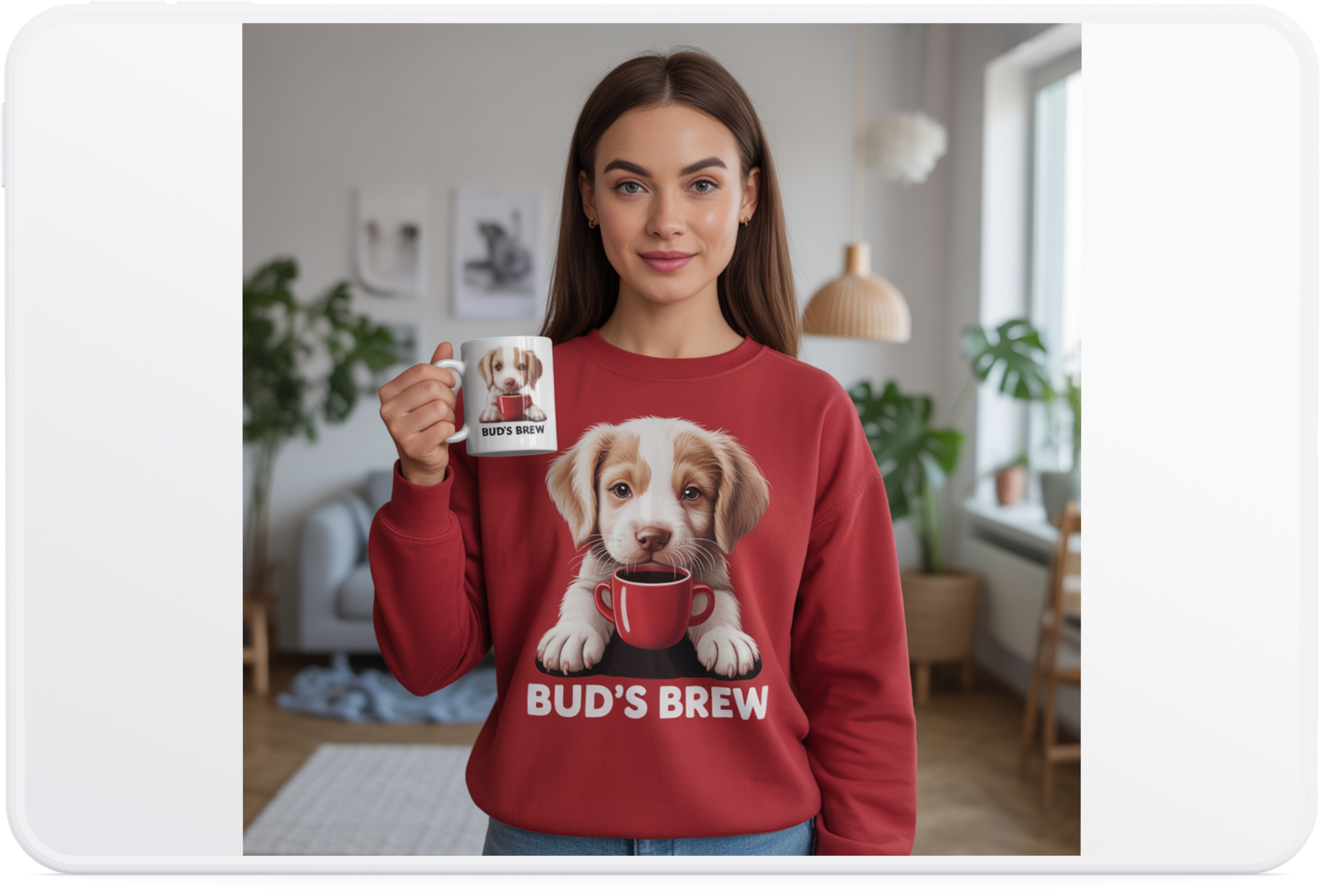 )  Cute Dachshund Coffee Lover T-Shirt – Bud’s Brew Puppy Shirt | Funny Dog Lover Gift | Coffee Lover Graphic Tee
