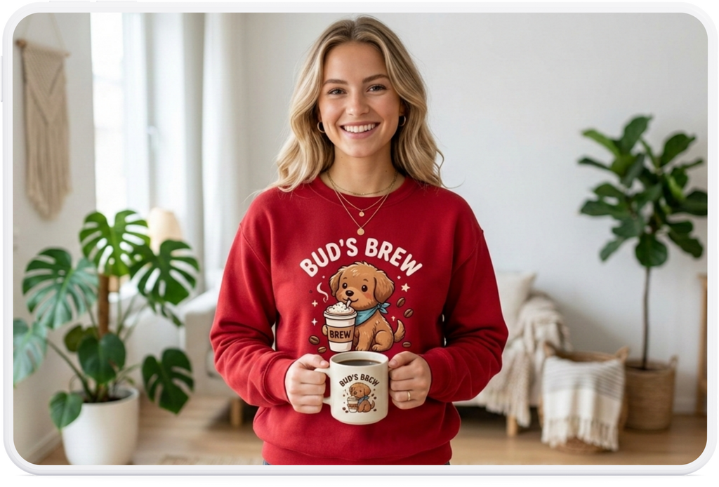 )  Cute Dachshund Coffee Lover T-Shirt – Bud’s Brew Puppy Shirt | Funny Dog Lover Gift | Coffee Lover Graphic Tee