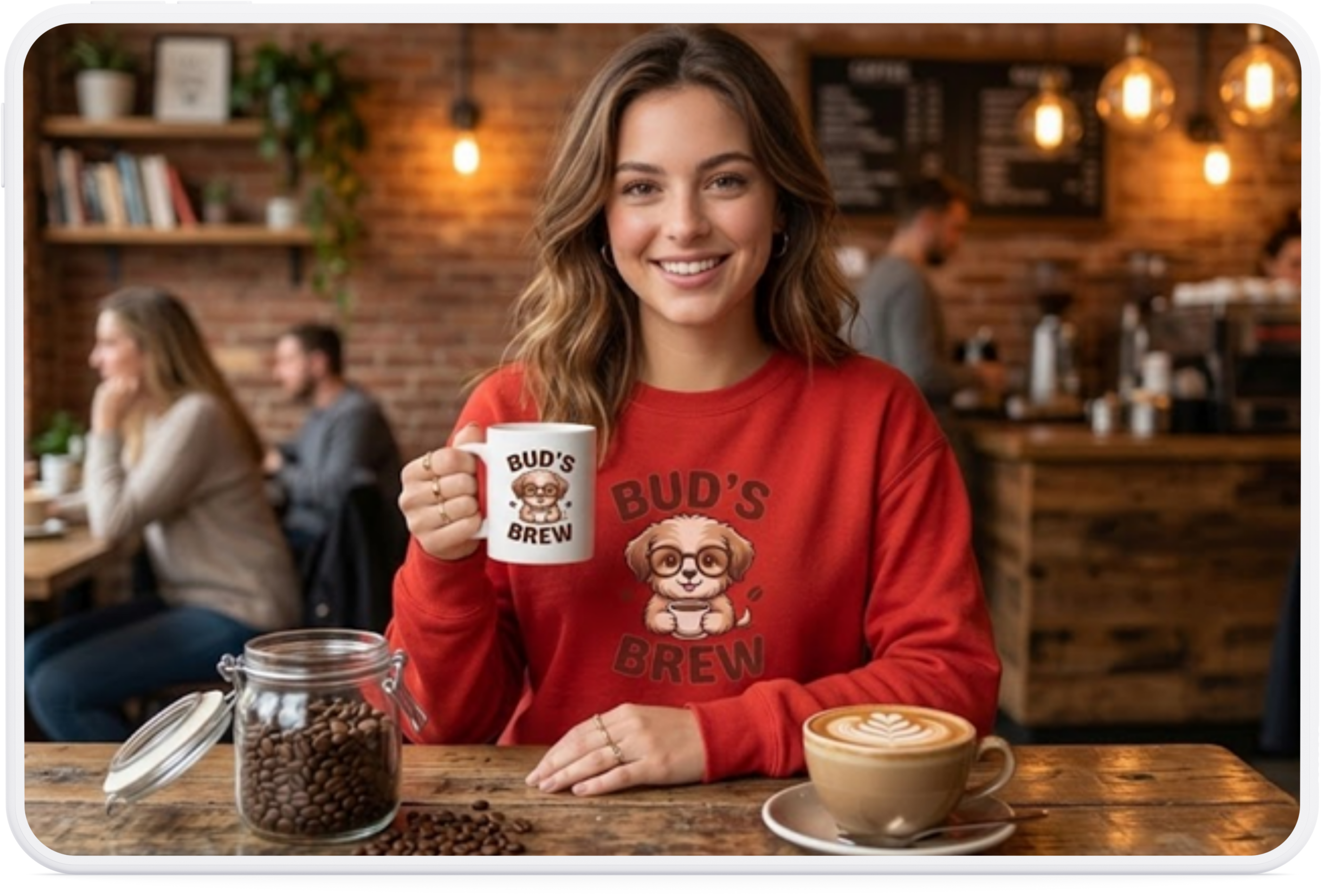 )  Cute Dachshund Coffee Lover T-Shirt – Bud’s Brew Puppy Shirt | Funny Dog Lover Gift | Coffee Lover Graphic Tee