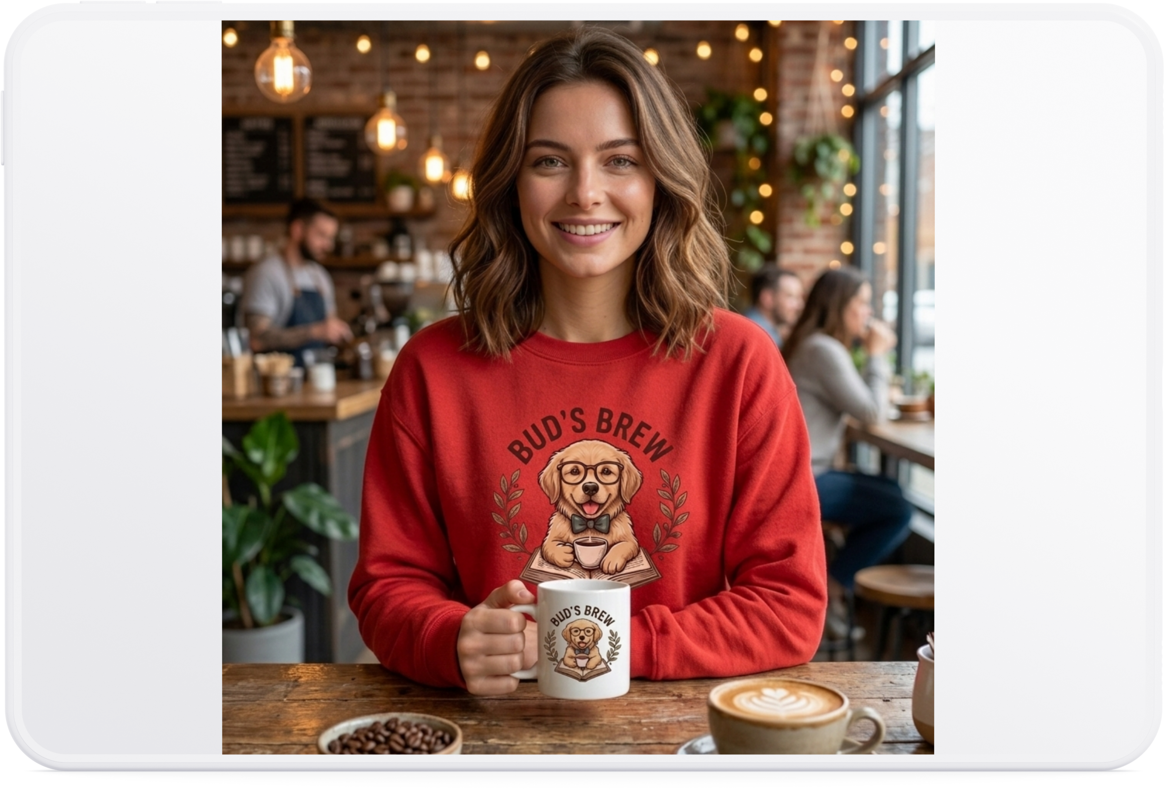 )  Cute Dachshund Coffee Lover T-Shirt – Bud’s Brew Puppy Shirt | Funny Dog Lover Gift | Coffee Lover Graphic Tee