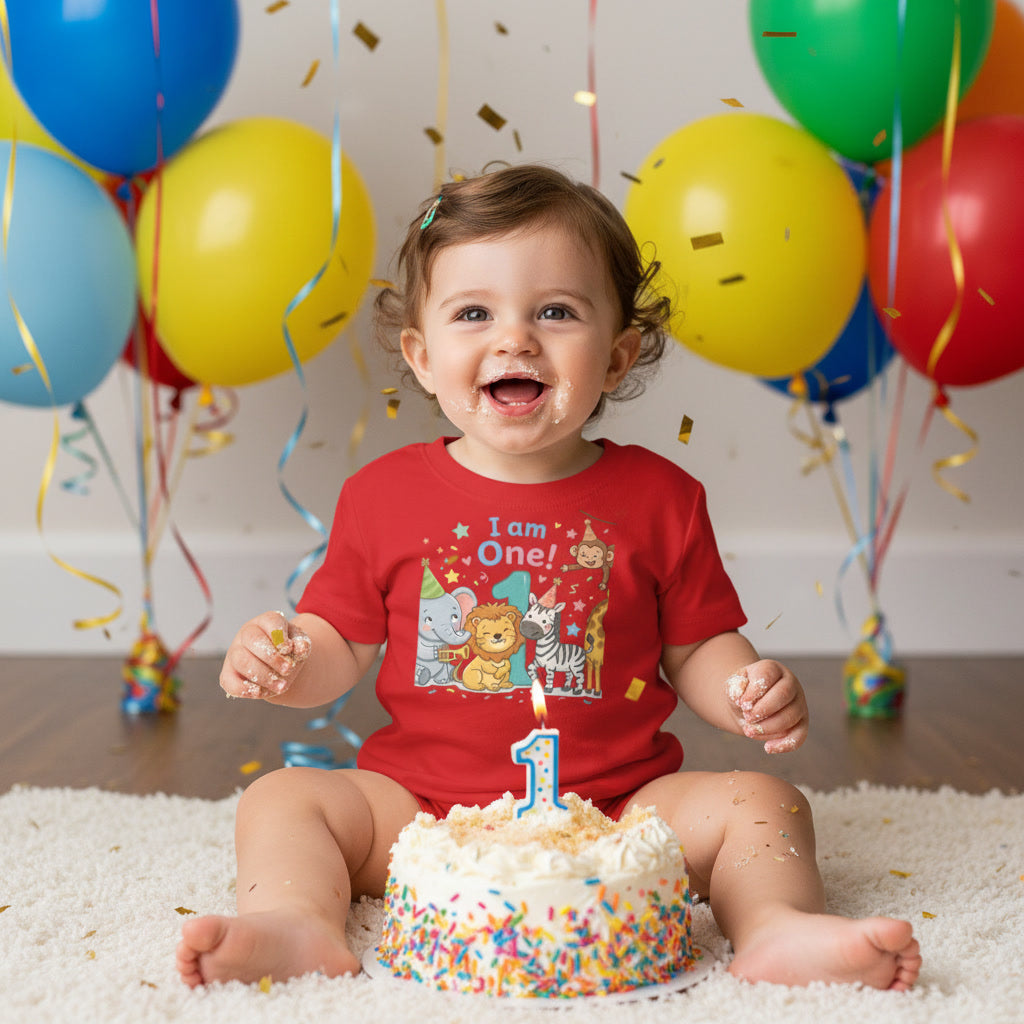 First Birthday Shirt Baby Boys One Year Old Tops 1st Birthday T-Shirt