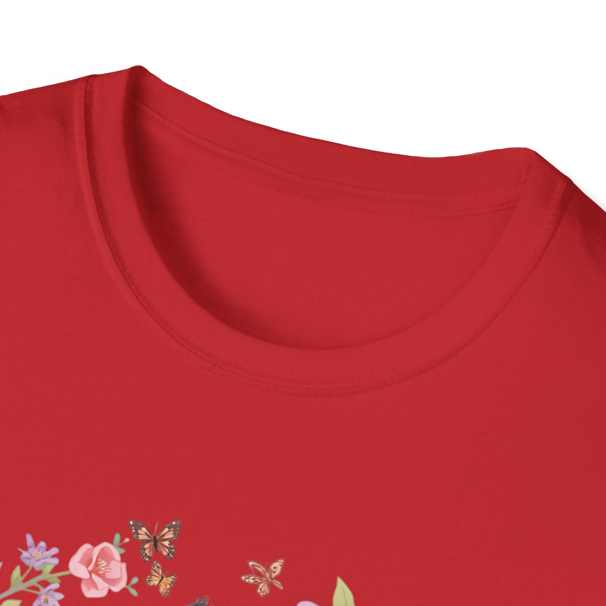Cat Kittens Floral Wreath T-Shirt — Cute Twins with Gift & Bow