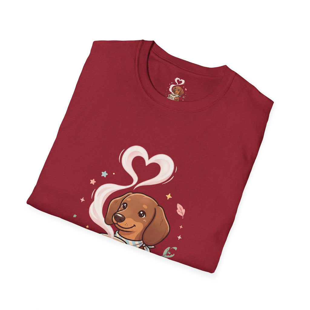 )  Cute Dachshund Coffee Lover T-Shirt – Bud’s Brew Puppy Shirt | Funny Dog Lover Gift | Coffee Lover Graphic Tee