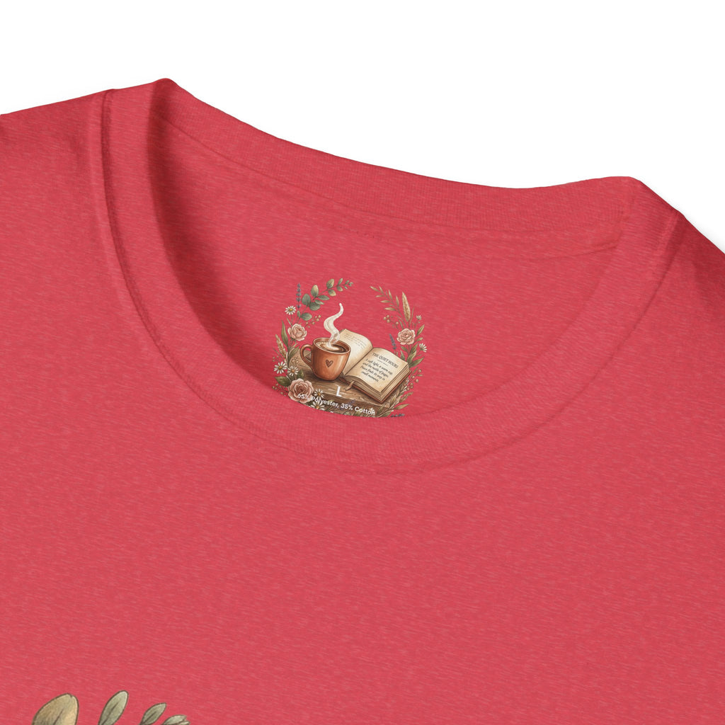 Coffee & Books Aesthetic T-Shirt – Vintage Floral Reading Lover Gift