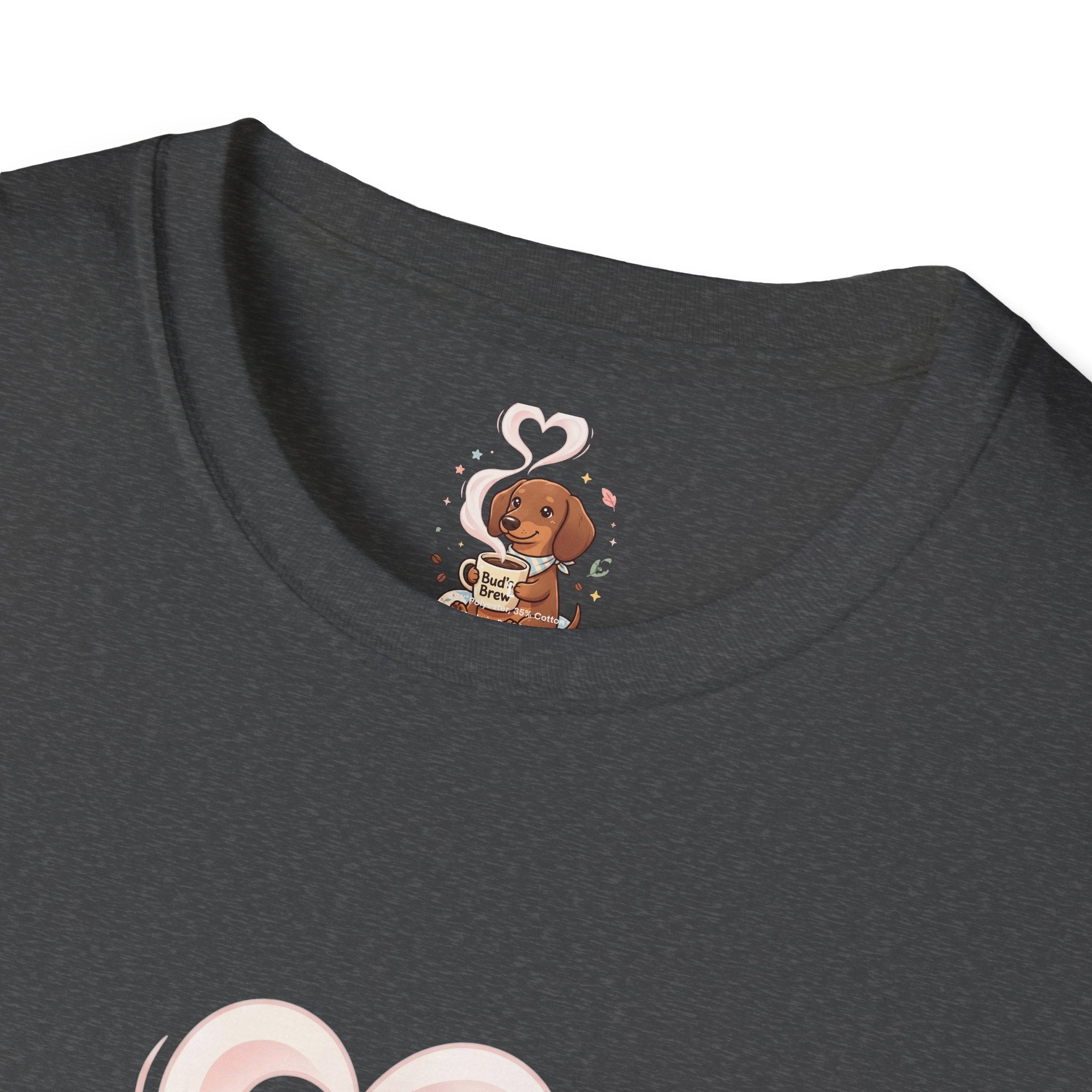 )  Cute Dachshund Coffee Lover T-Shirt – Bud’s Brew Puppy Shirt | Funny Dog Lover Gift | Coffee Lover Graphic Tee