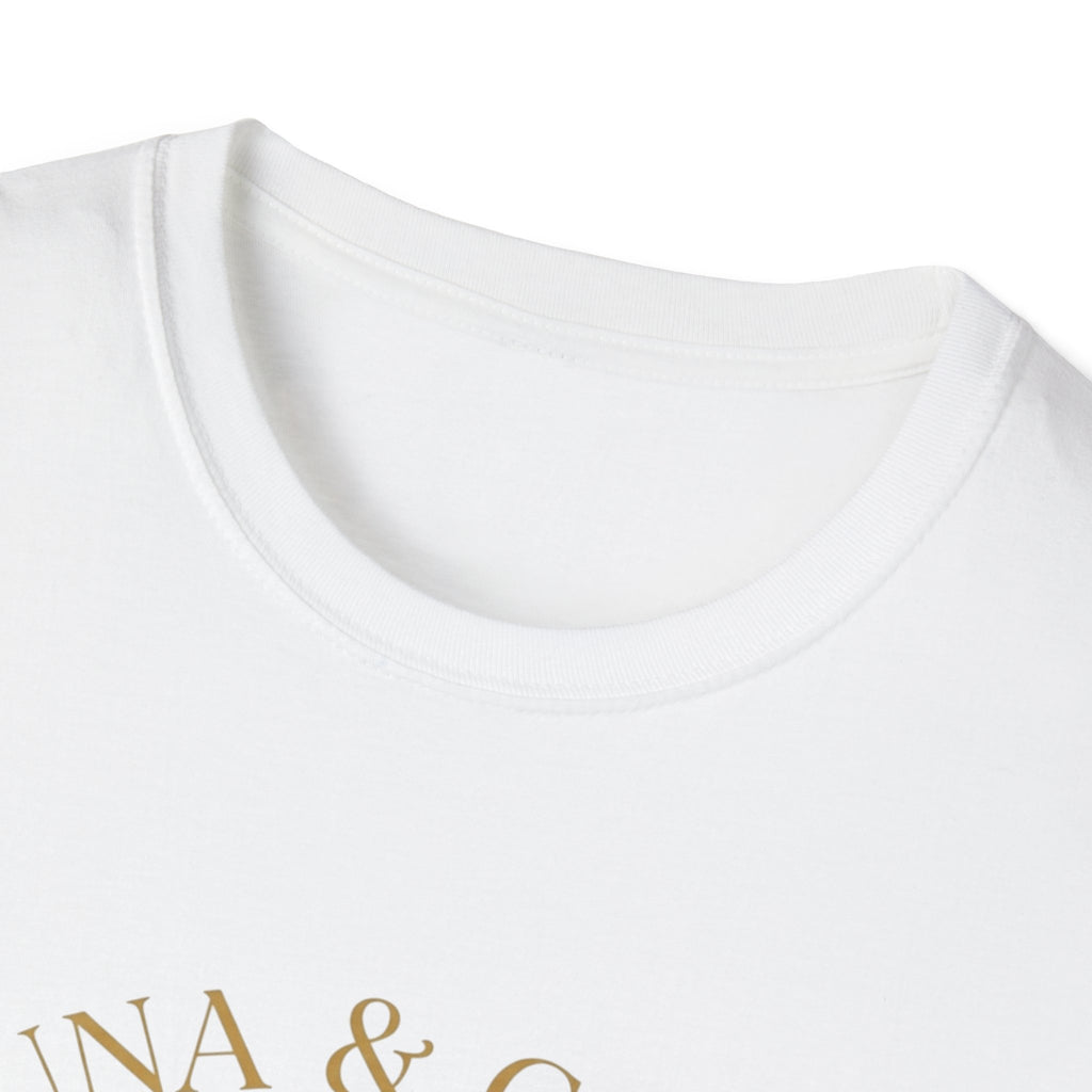 Luna & Gold Lion Moon T-Shirt — Celestial Zodiac Leo Graphic Tee