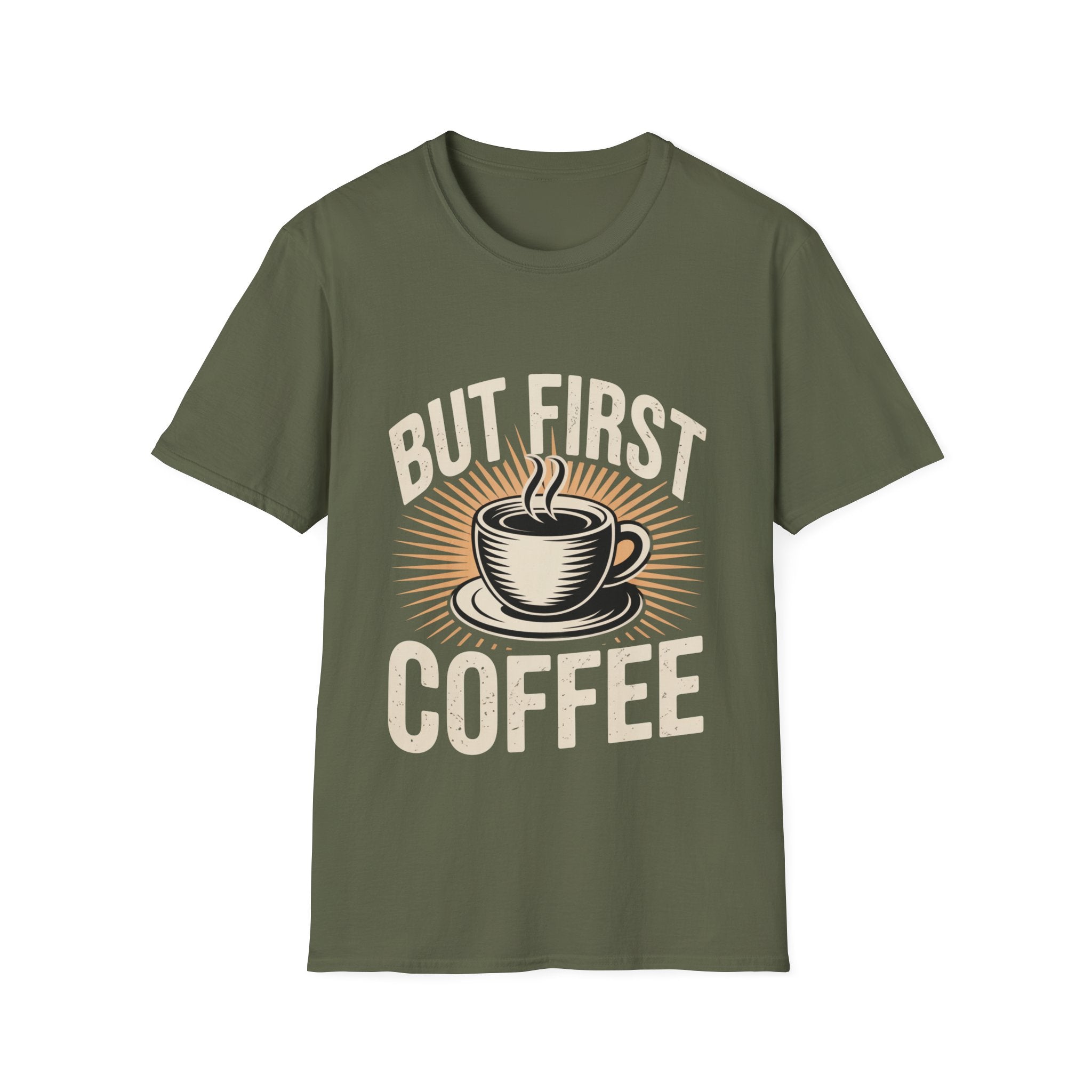 But First Coffee T-Shirt — Vintage Coffee Cup Graphic Tee