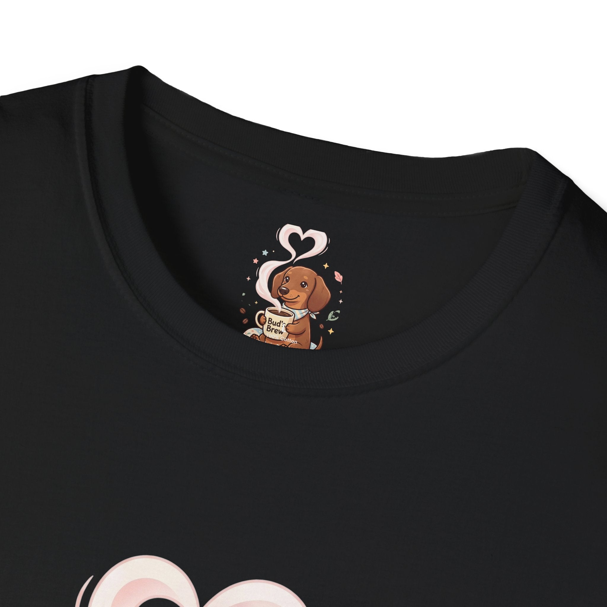 )  Cute Dachshund Coffee Lover T-Shirt – Bud’s Brew Puppy Shirt | Funny Dog Lover Gift | Coffee Lover Graphic Tee