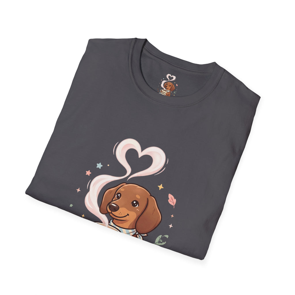 )  Cute Dachshund Coffee Lover T-Shirt – Bud’s Brew Puppy Shirt | Funny Dog Lover Gift | Coffee Lover Graphic Tee