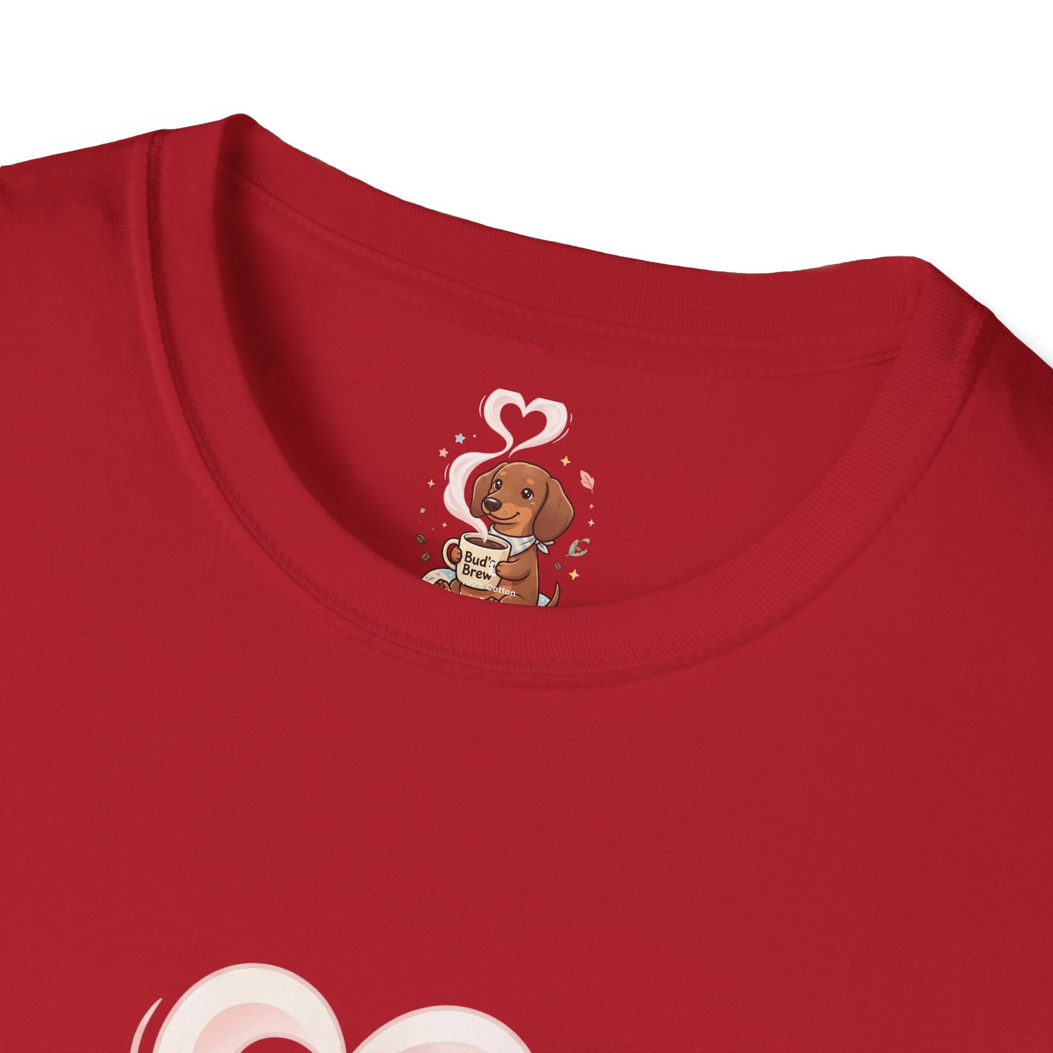 )  Cute Dachshund Coffee Lover T-Shirt – Bud’s Brew Puppy Shirt | Funny Dog Lover Gift | Coffee Lover Graphic Tee
