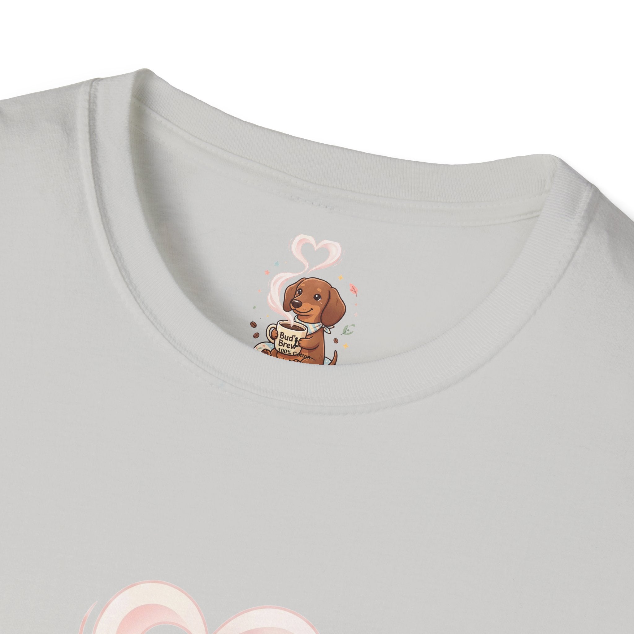 )  Cute Dachshund Coffee Lover T-Shirt – Bud’s Brew Puppy Shirt | Funny Dog Lover Gift | Coffee Lover Graphic Tee