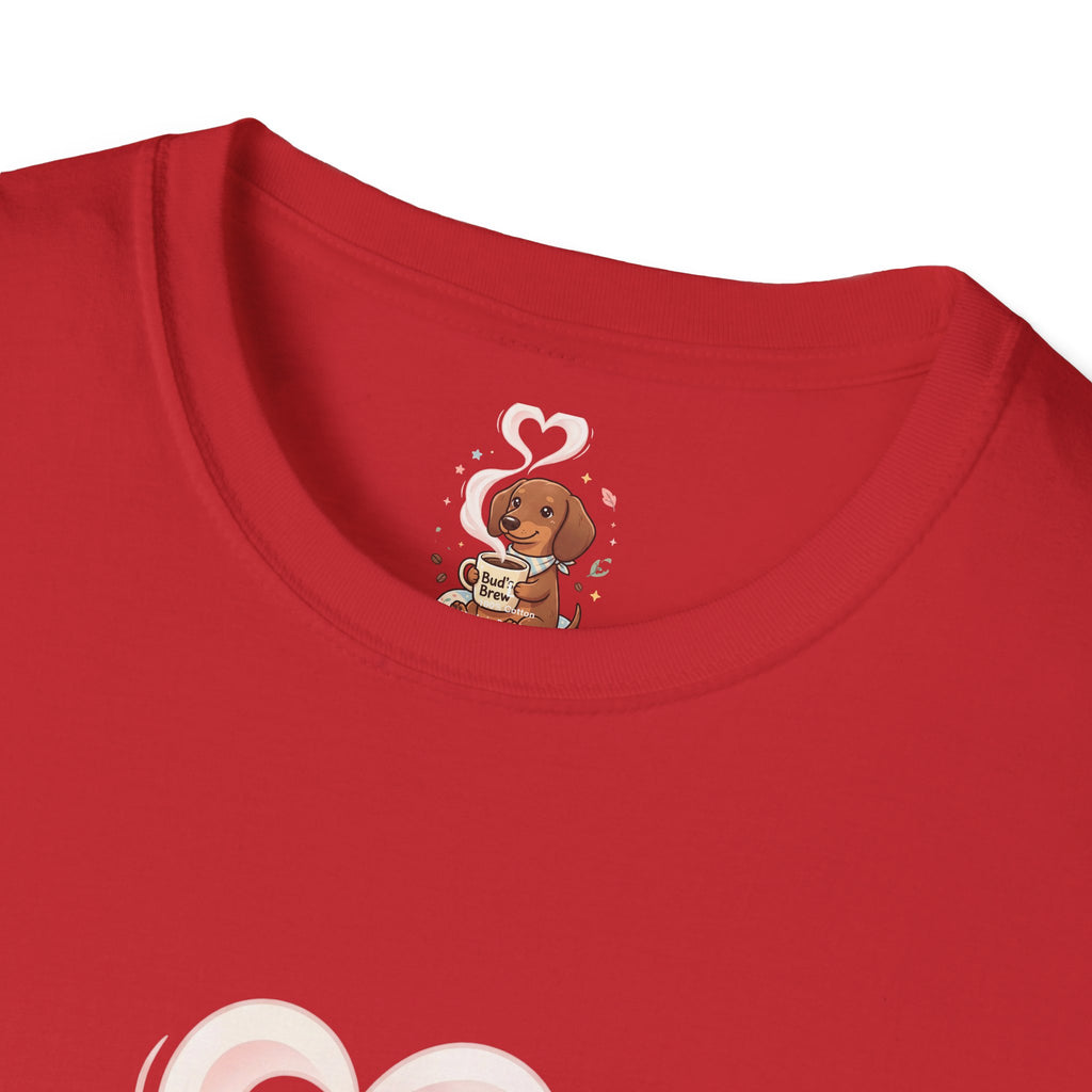)  Cute Dachshund Coffee Lover T-Shirt – Bud’s Brew Puppy Shirt | Funny Dog Lover Gift | Coffee Lover Graphic Tee