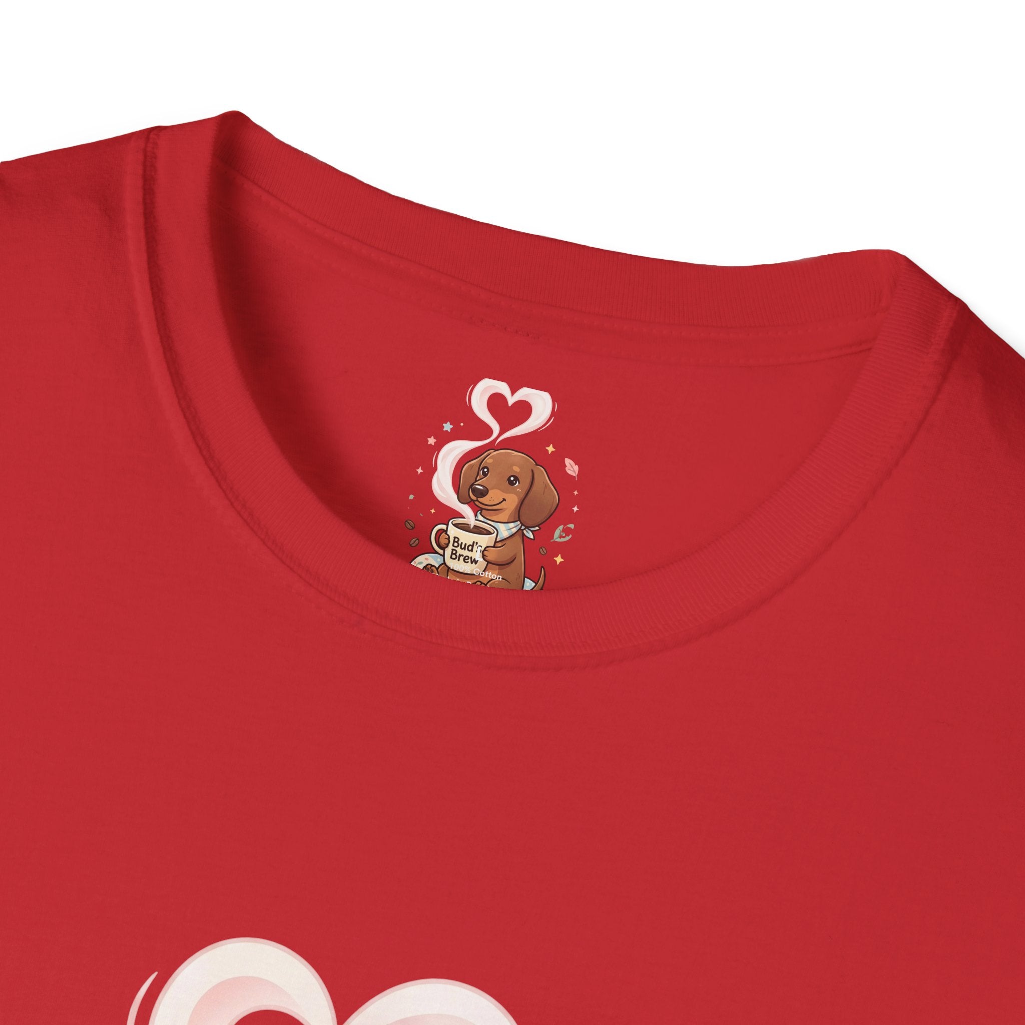 )  Cute Dachshund Coffee Lover T-Shirt – Bud’s Brew Puppy Shirt | Funny Dog Lover Gift | Coffee Lover Graphic Tee
