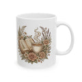 Book Lover Coffee Mug with Floral Design – Cozy Reading Aesthetic Cup – Perfect Gift for Readers