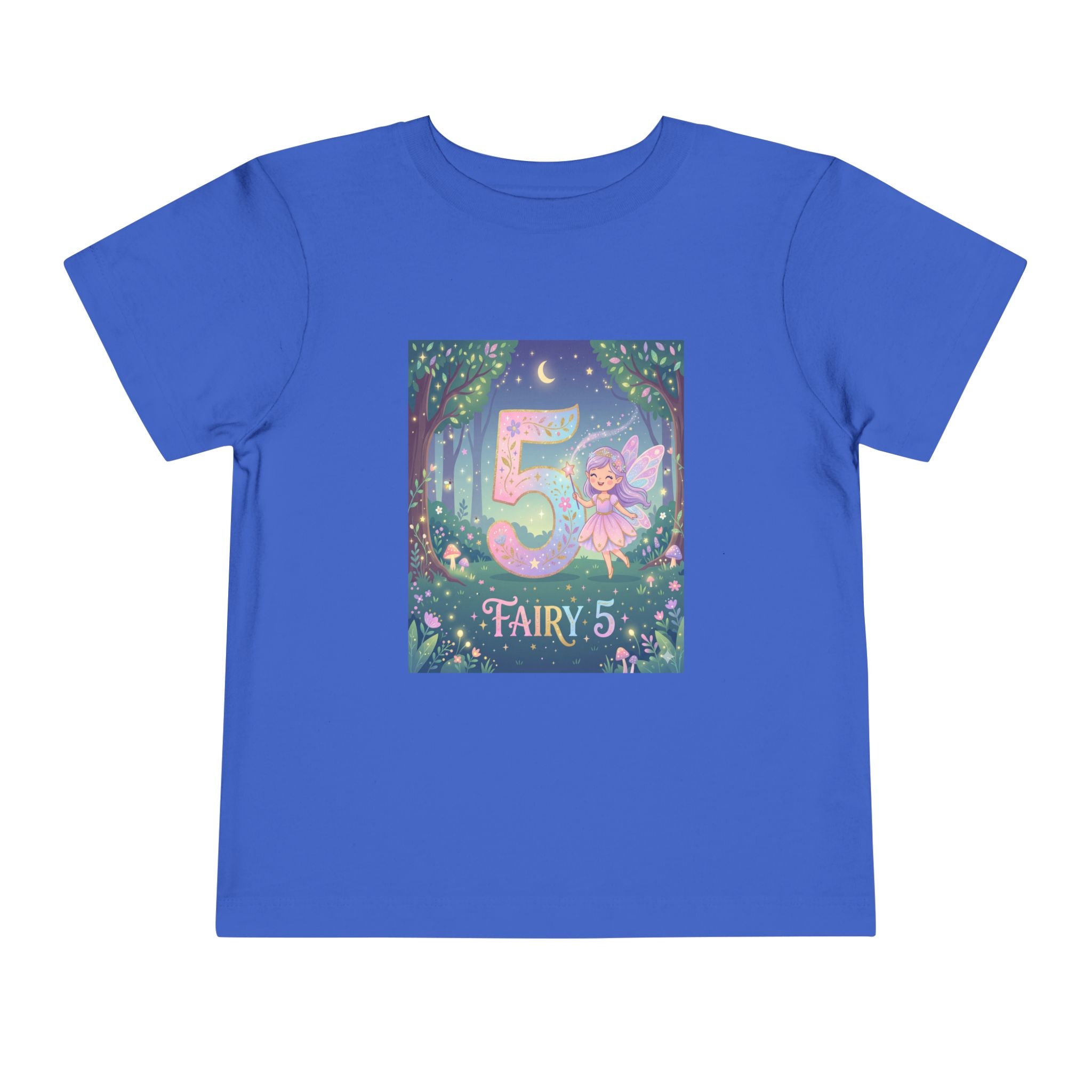 Fairy 5 Toddler Tee — Magical Birthday Number 5 Shirt