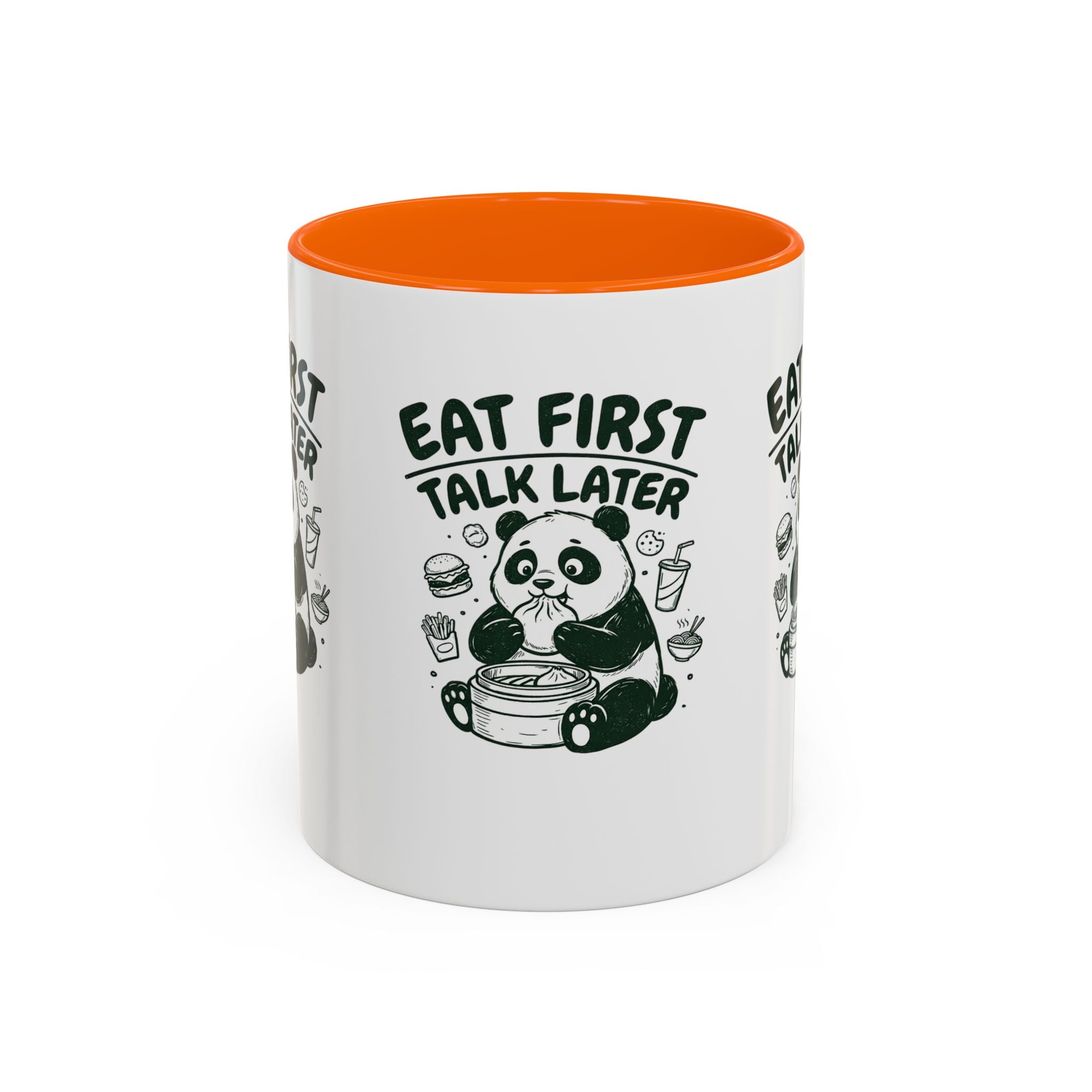 Eat First Talk Later Panda Coffee Mug (11/15oz)
