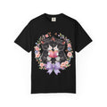 T-Shirt — Cute Kittens Holding Gift Floral Wreath Tee