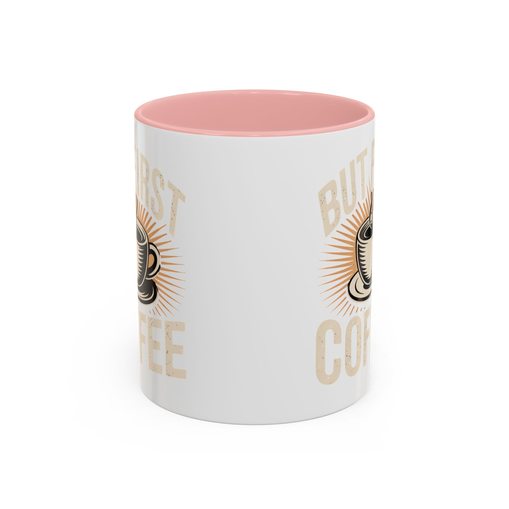 But First Coffee Accent Mug - Retro Coffee Cup 11/15oz