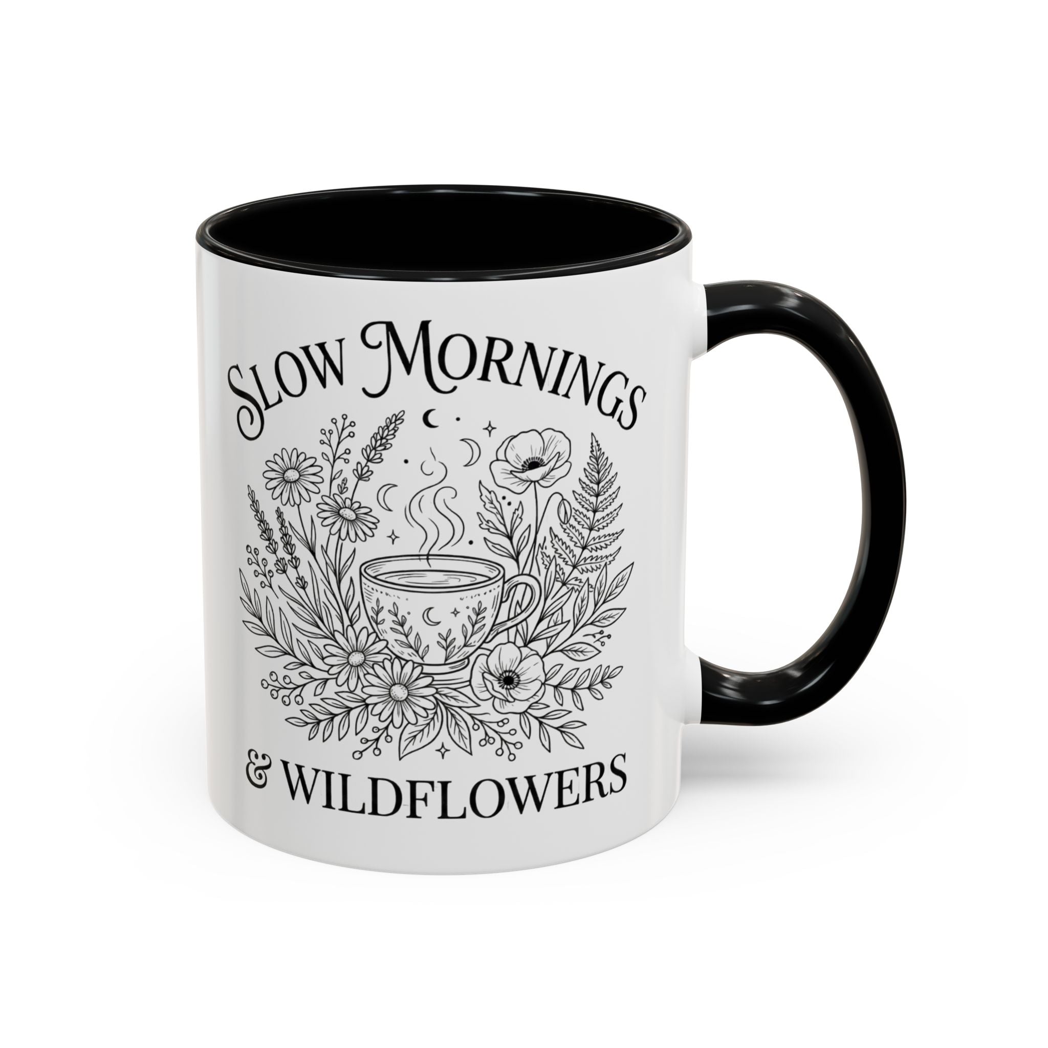 Slow Mornings & Wildflowers Coffee Mug